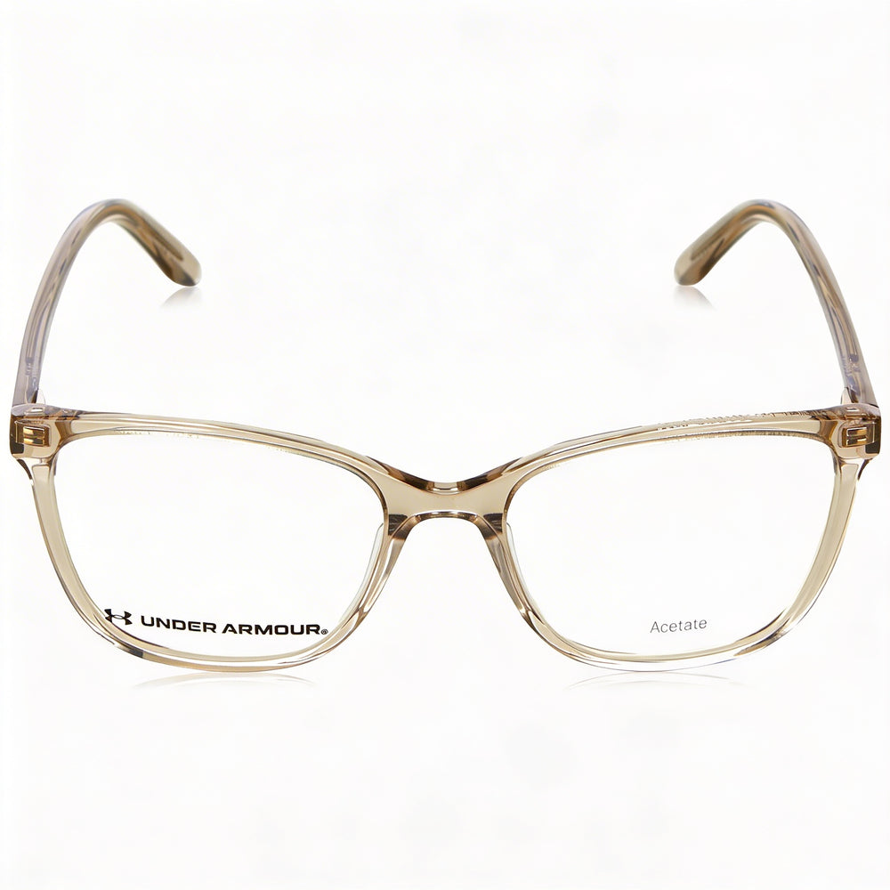 Gafas de sol Under Armour UA 5036 para mujer con montura de acetato, acabado beige y lentes de policarbonato, 52 mm