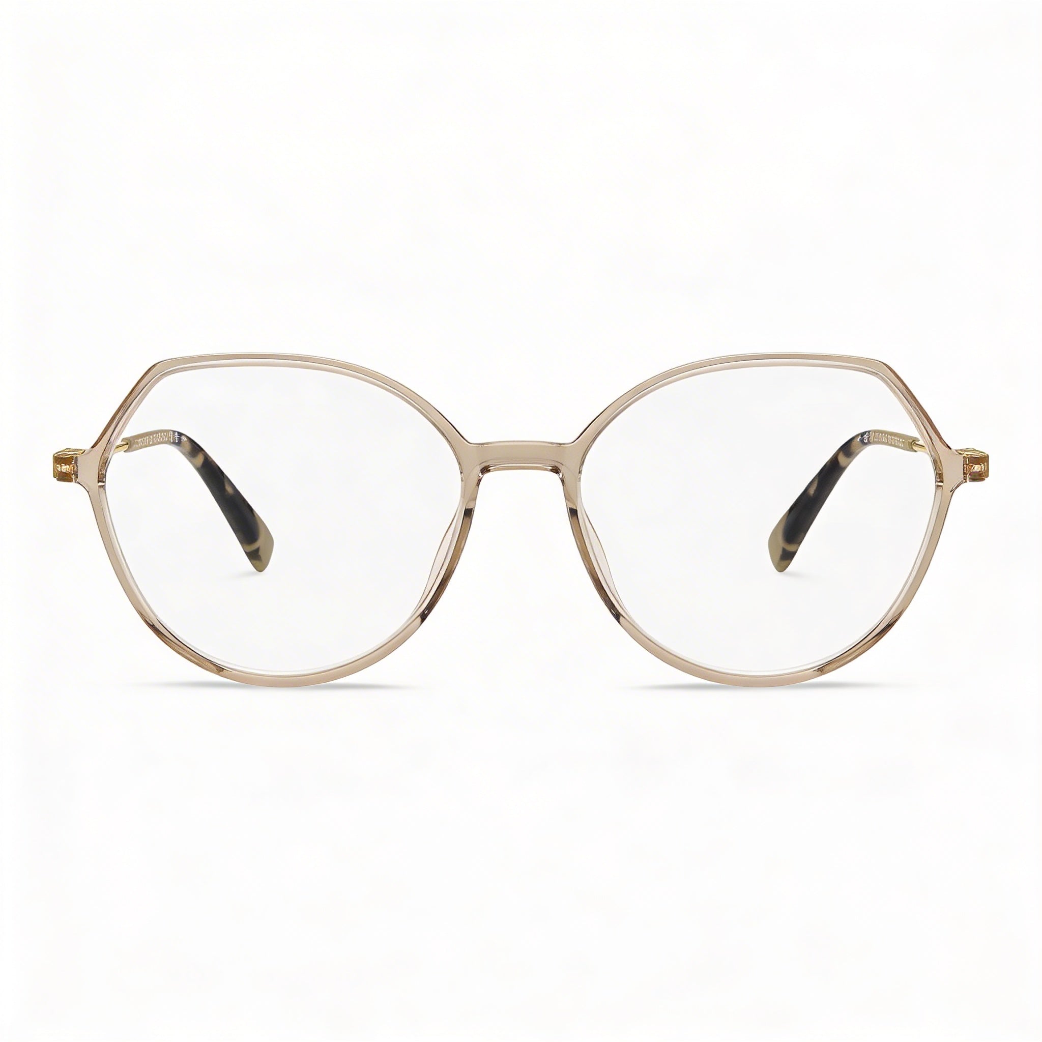 Gafas de sol Tommy Hilfiger ROUND GEOMETRICAL para mujer con lentes transparentes de poliamida color piel 54-16-140, Photo 2