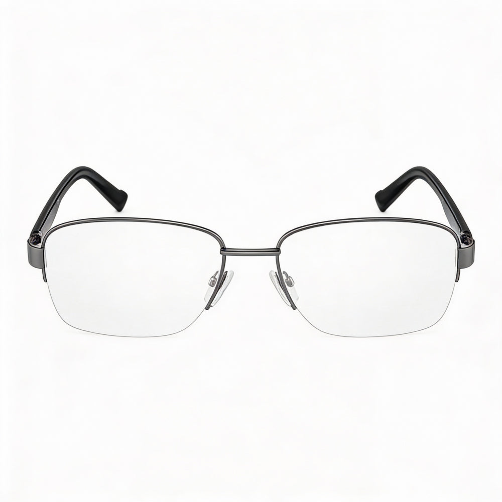 Montura de gafas Pierre Cardin para hombre, metal oscuro, Ruthen, 56-18-140