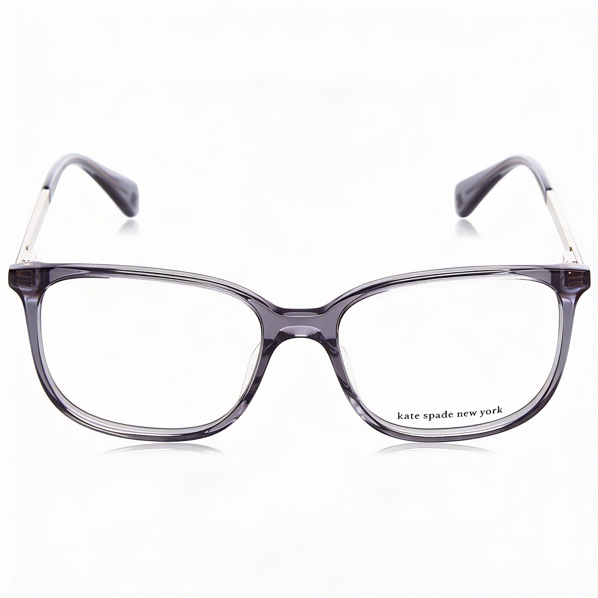 kate spade new york Women's Modern Eyewear with Grey Frame and Polycarbonate Lenses - 50mm, Photo 2