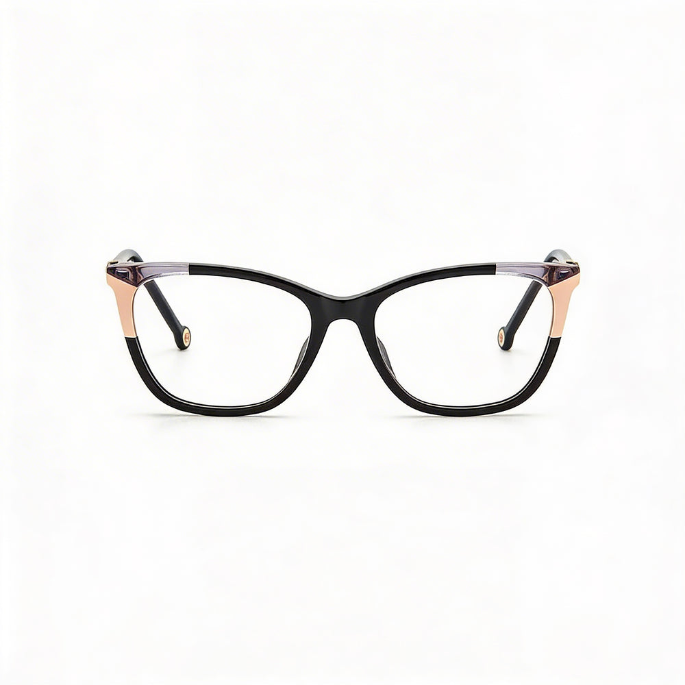 Carolina Herrera Ch 0057 - Gafas de sol para mujer, diseño de ojo de gato, acetato, color negro nude, 53 mm