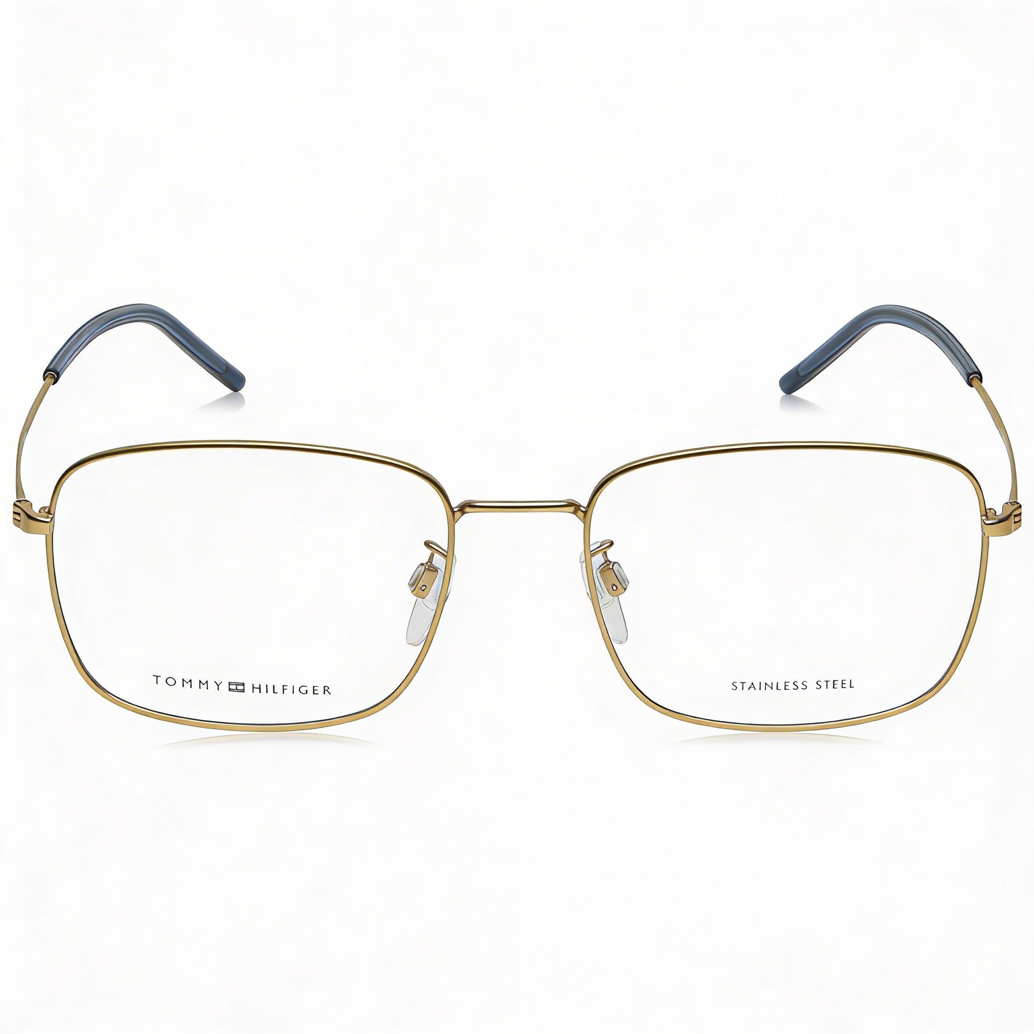 Tommy Hilfiger Casual Men's Matte Gold Alloy Steel Frame with Polycarbonate Lenses Eyewear 55-19-145, Photo 2