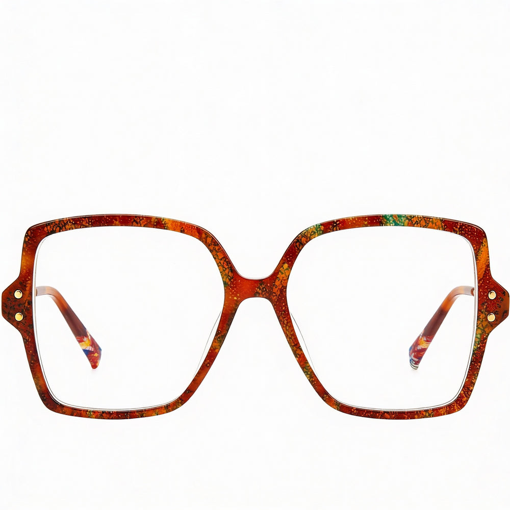 M Missoni Fabric Collection Women's Oversized Square Polyamide Optical Glasses Smokey Blue 53-16-140mm