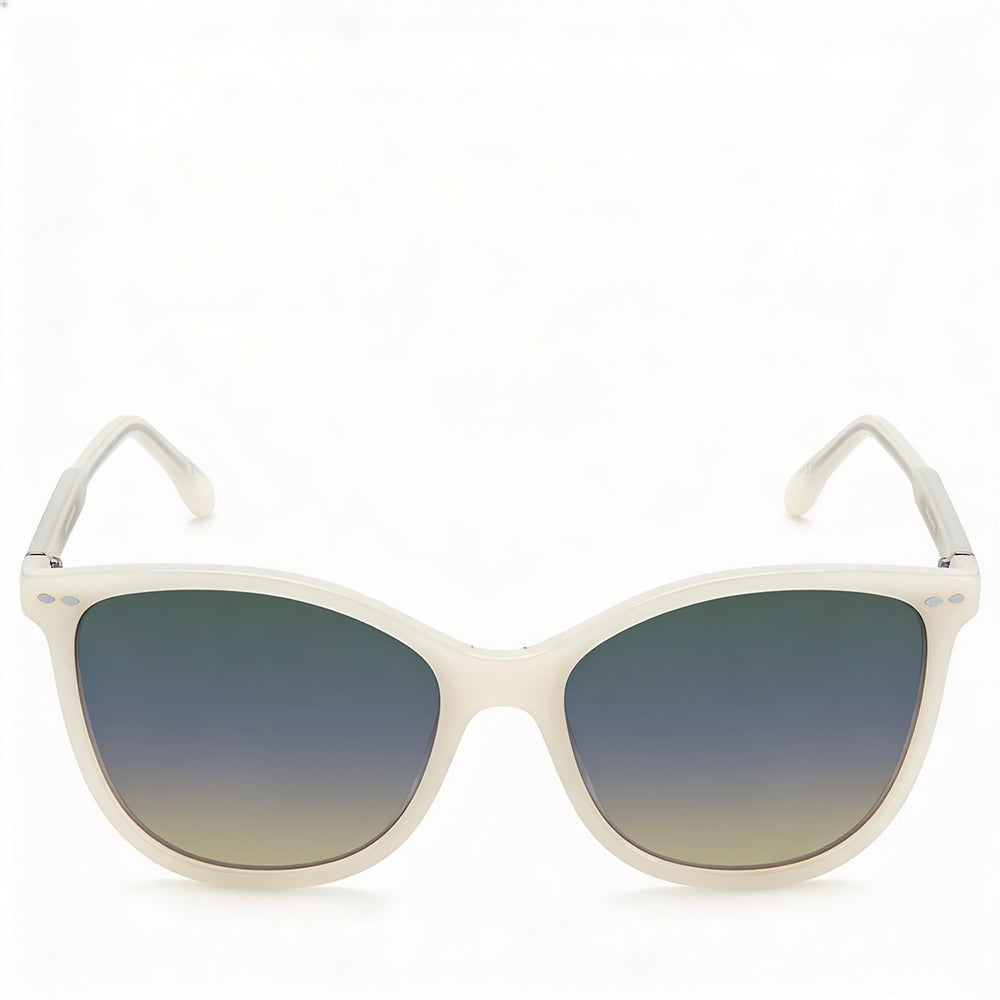 Isabel Marant Modern Women's Sunglasses, featuring an Ivory Acetate Frame and Ivory Lenses, 57mm Lens Width
