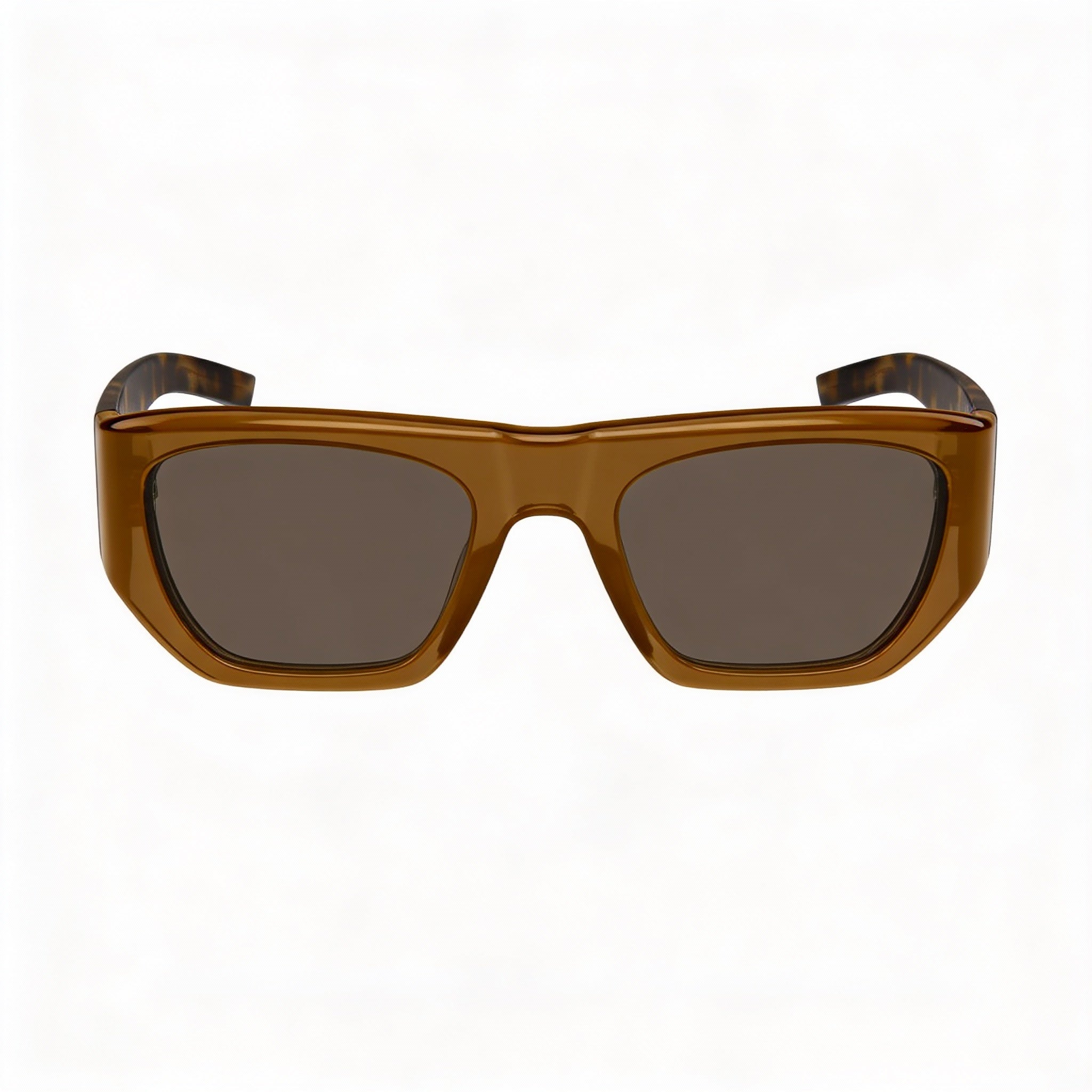 Gafas de sol SAINT LAURENT Retro Glam para mujer, polarizadas, color marrón Havana, lentes negras, 52 mm, Photo 2