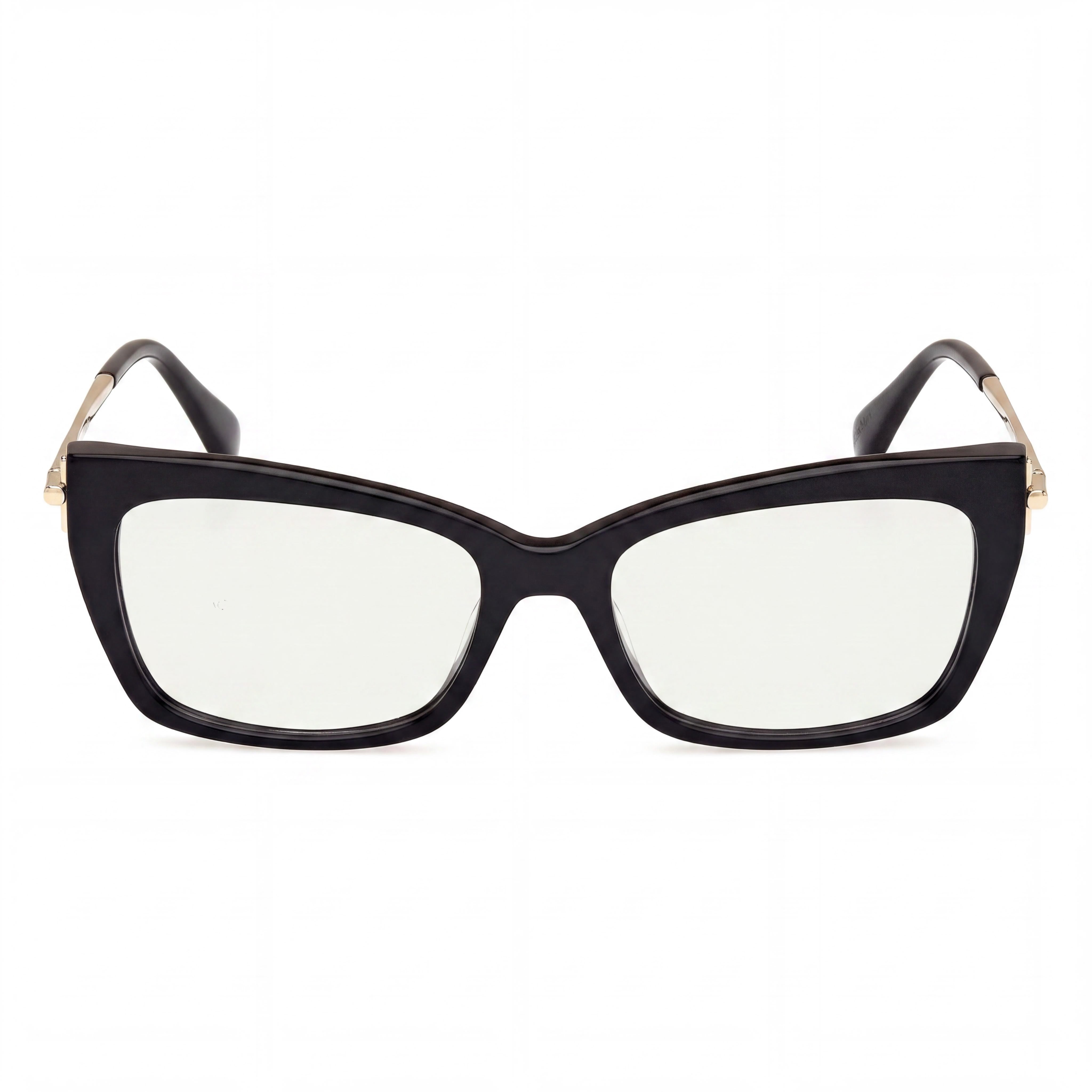 MaxMara MM5137 Women's Shiny Black Plastic Frame with Polycarbonate Polarized Lenses Eyeglasses 53mm, Photo 2