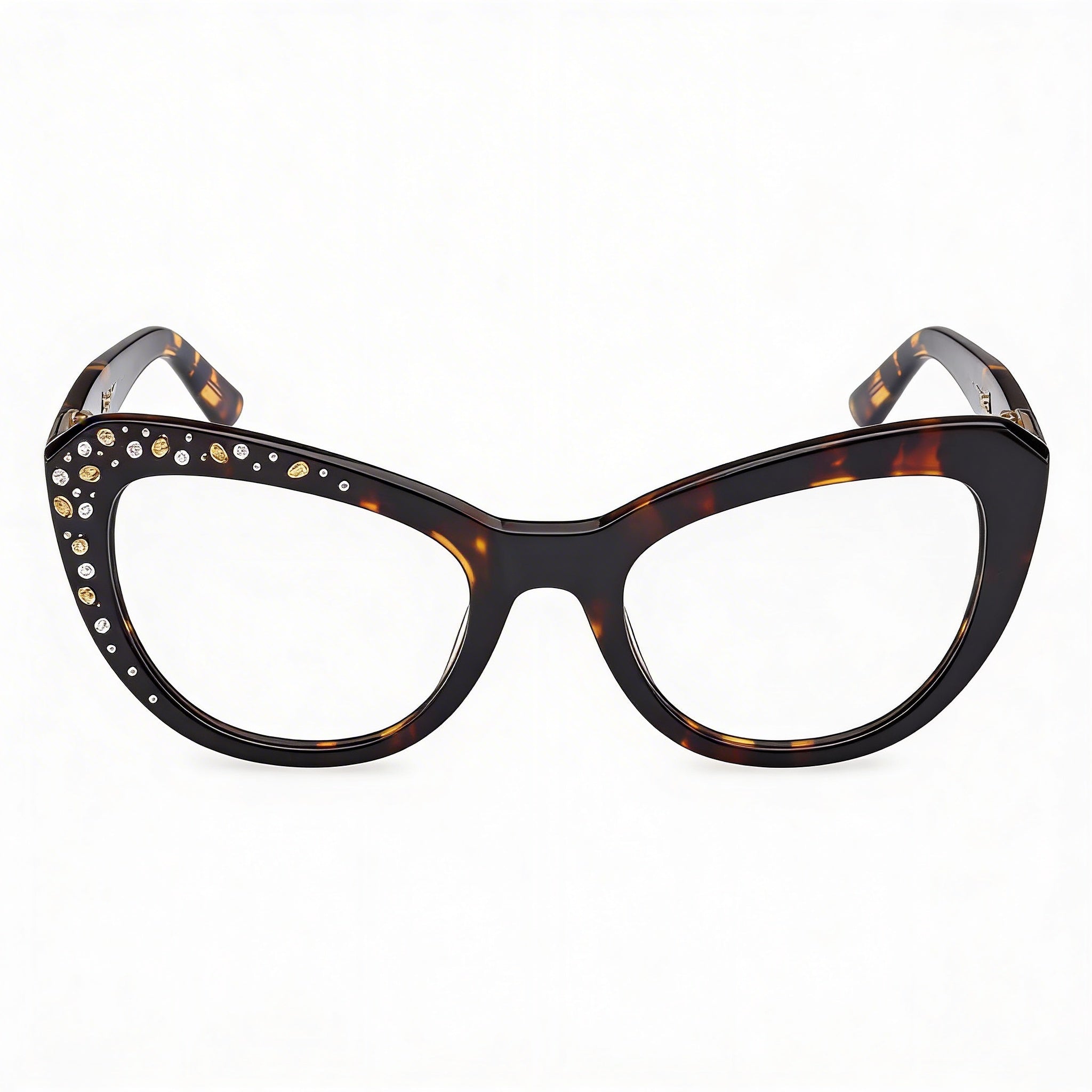 GUESS by Marciano Gm50016 Women's Plastic Dark Havana Frame Eyeglasses with Polycarbonate Lenses 53/20/140, Photo 2