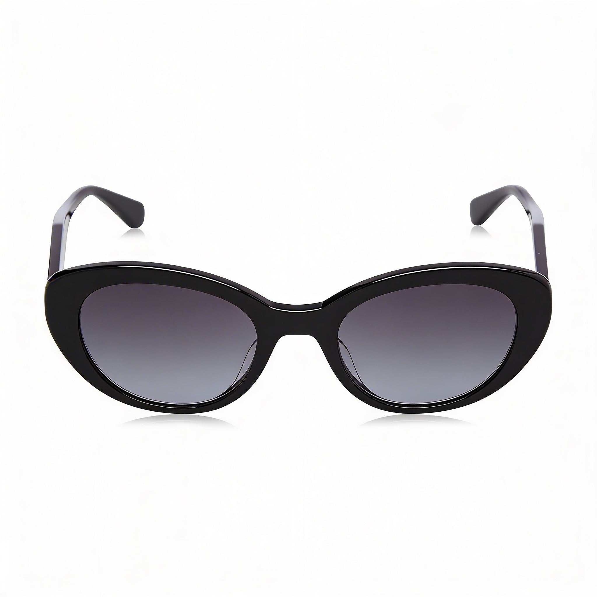 Gafas de sol de mujer Kate Spade New York Crystal/S Negras ECO ACETATE estilo Cat Eye con protección UV y cristales grises oscuros degradados 51mm, Photo 2