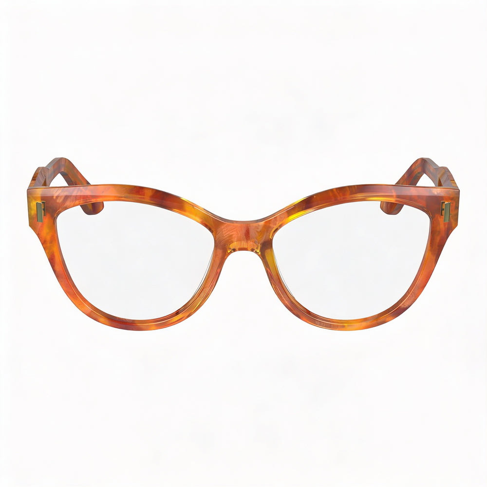 Calvin Klein Ck23541 Women's Acetate Frame Polycarbonate Lens Caramel Havana 53mm Sunglasses