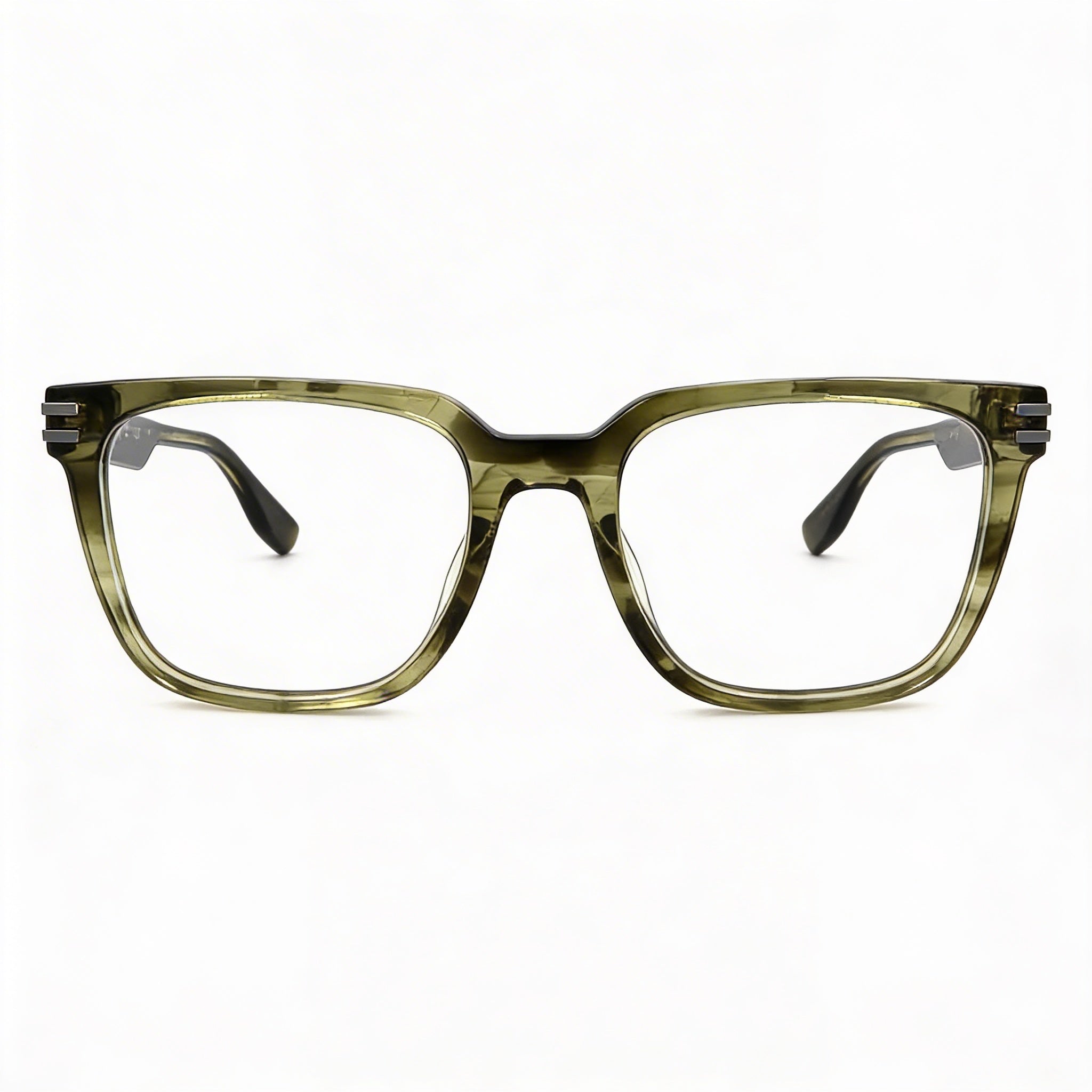 Marc Jacobs Classic - Montura de acetato para gafas graduadas, color verde cuerno, 53 mm, Photo 2