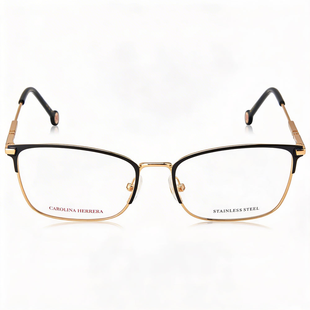 Carolina Herrera Modern Women's Stainless Steel Eyewear, Non-Polarised Lenses, Gold Black, 54mm