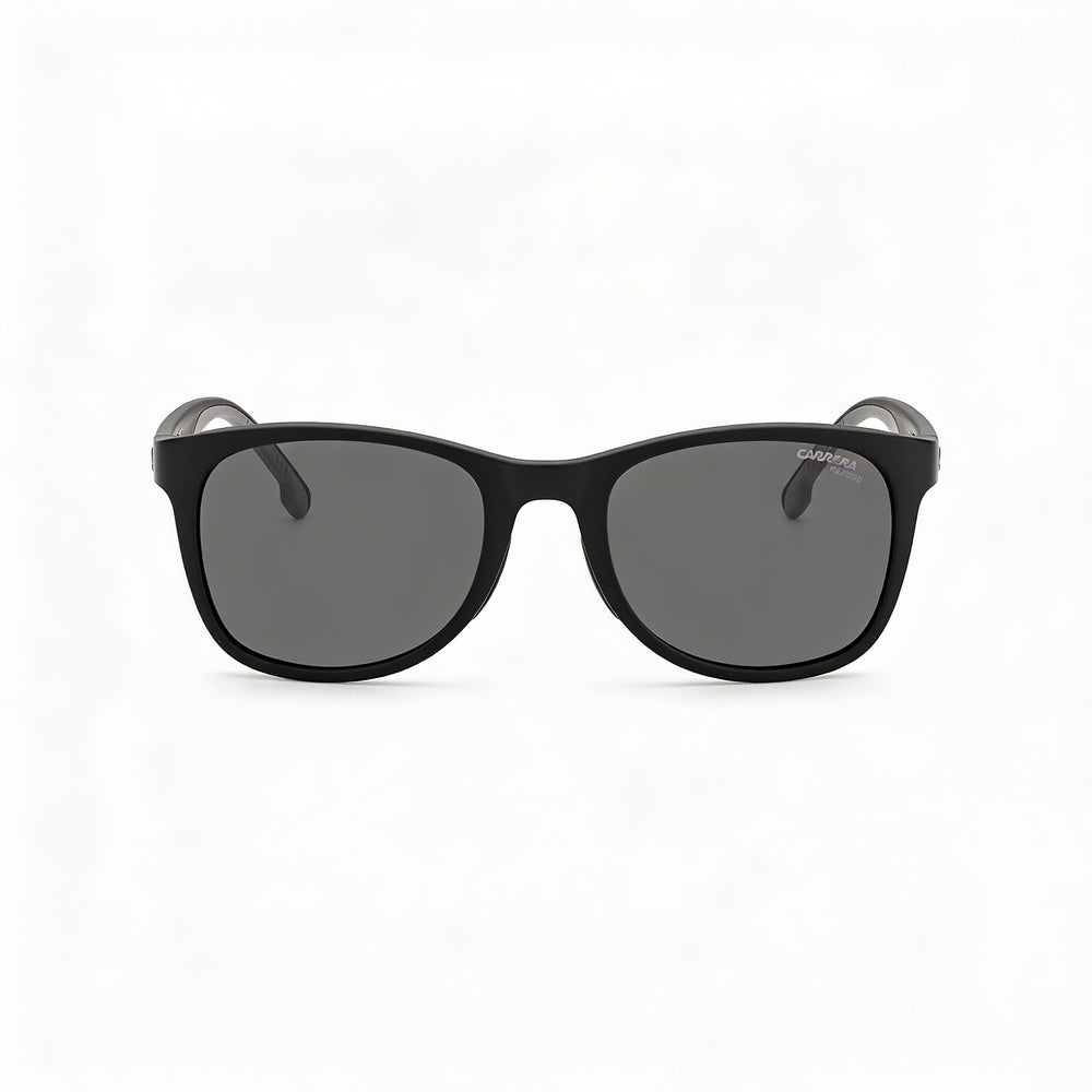 Gafas de sol Carrera 8054/S para hombre, montura de poliamida negra mate con lentes grises, 52 mm, 100 % protección UV