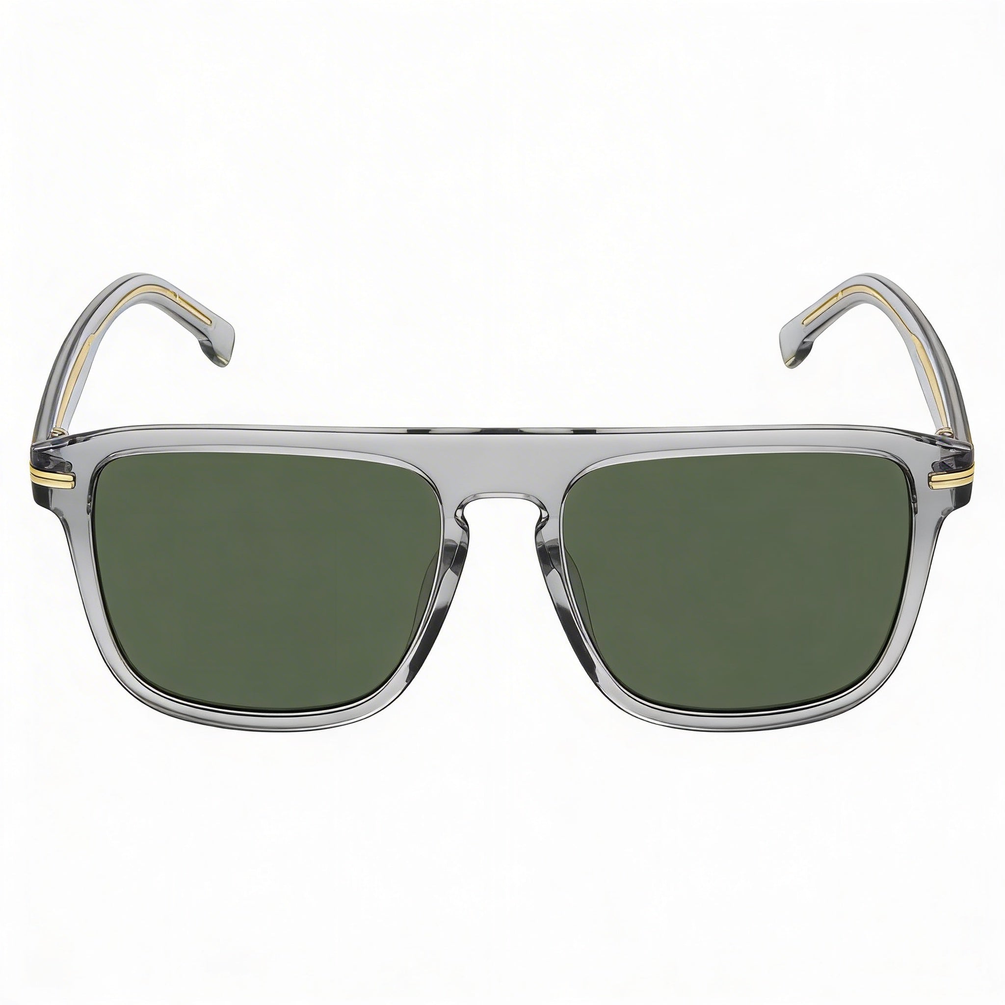 Hugo Boss Style & Expression Women's Grey Green Ecological Oil Sunglasses with Grey Non-Polarized UV Protected Lenses 56-17-145, Photo 2