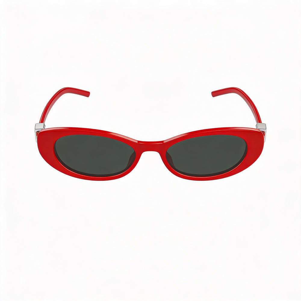 Gafas de sol Gucci Modern para mujer con montura de plástico moldeado por inyección en rojo y gris y lentes de plástico de 52 mm
