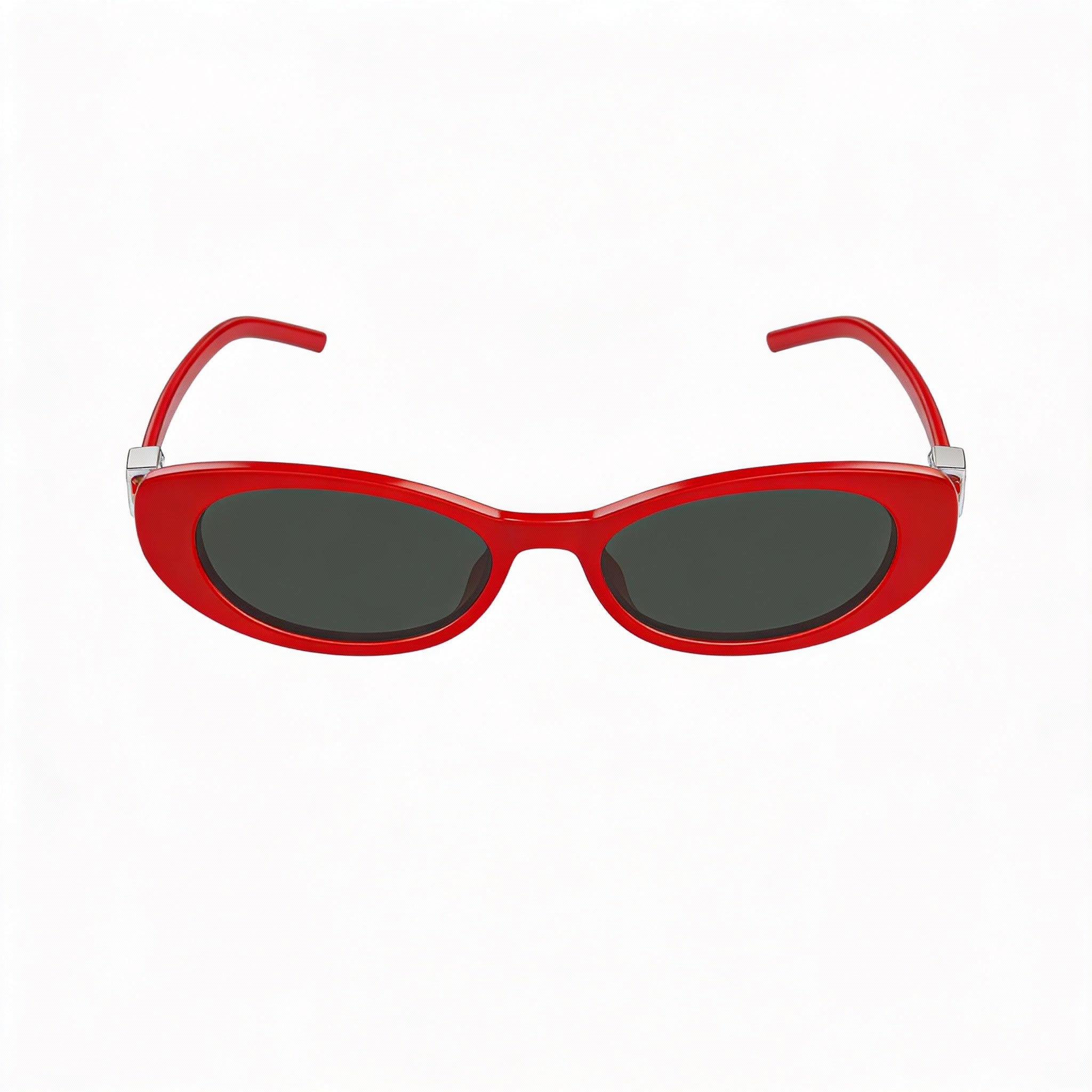 Gucci Modern Women's Red-Grey Injection Molded Plastic Frame Sunglasses with Plastic Lenses 52mm, Photo 2