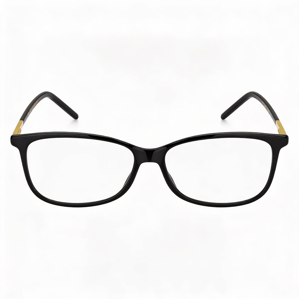Marc Jacobs Marc 513 Women's Black Gold Plastic Optical Eyeglass Frames with Polycarbonate Lenses 53mm