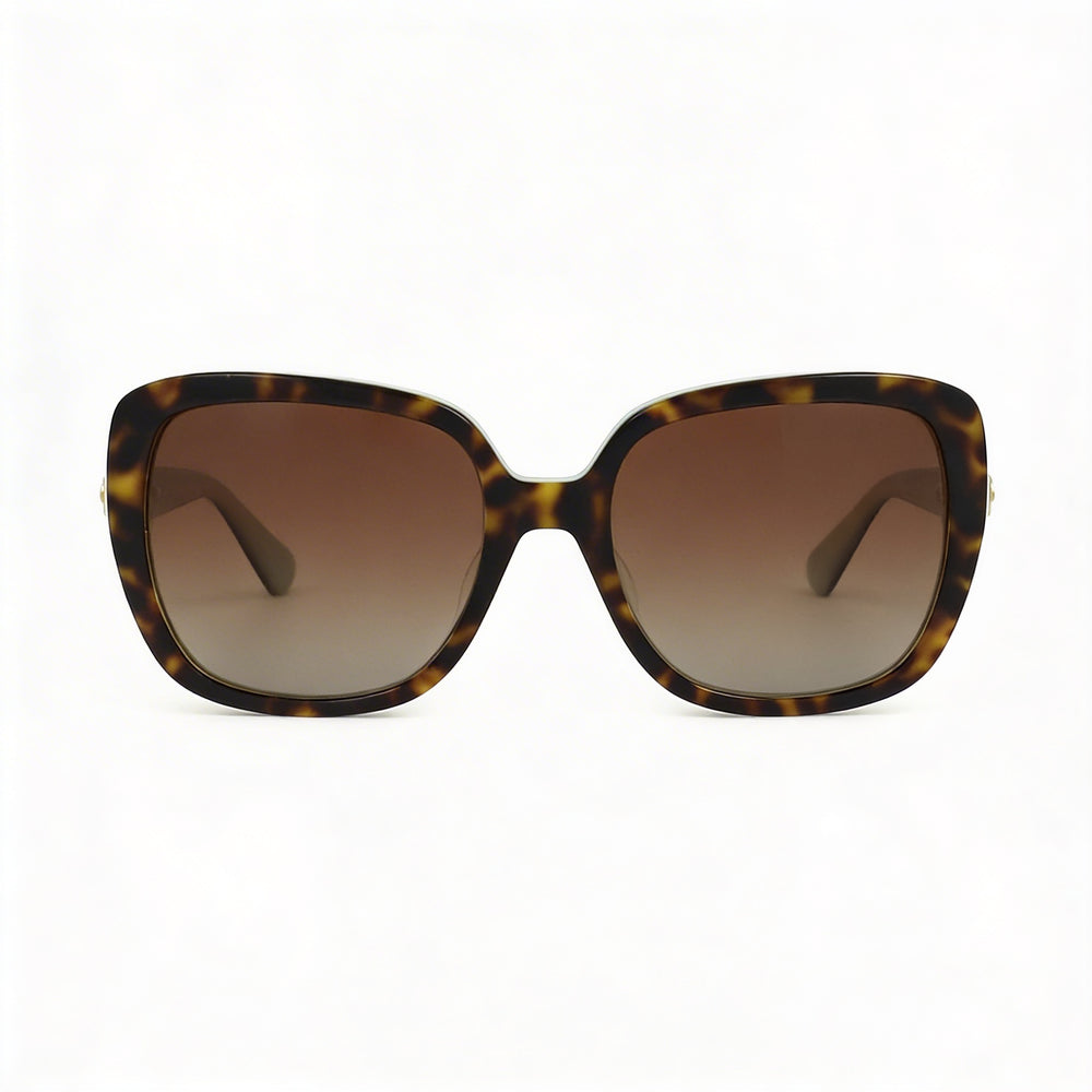 Kate Spade New York Wilhemina/S Women's Square Havana Multi Acetate Brown Gradient Non-Polarized UV Protected Rx-Ready Sunglasses 55mm