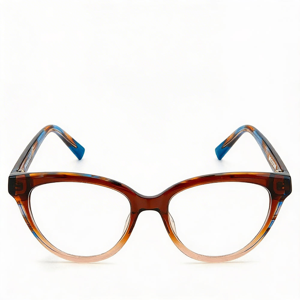 Gafas de sol Missoni Mis 0091 para mujer, estilo moderno, de acetato, con montura de cuerno marrón y lentes de policarbonato, 52 mm