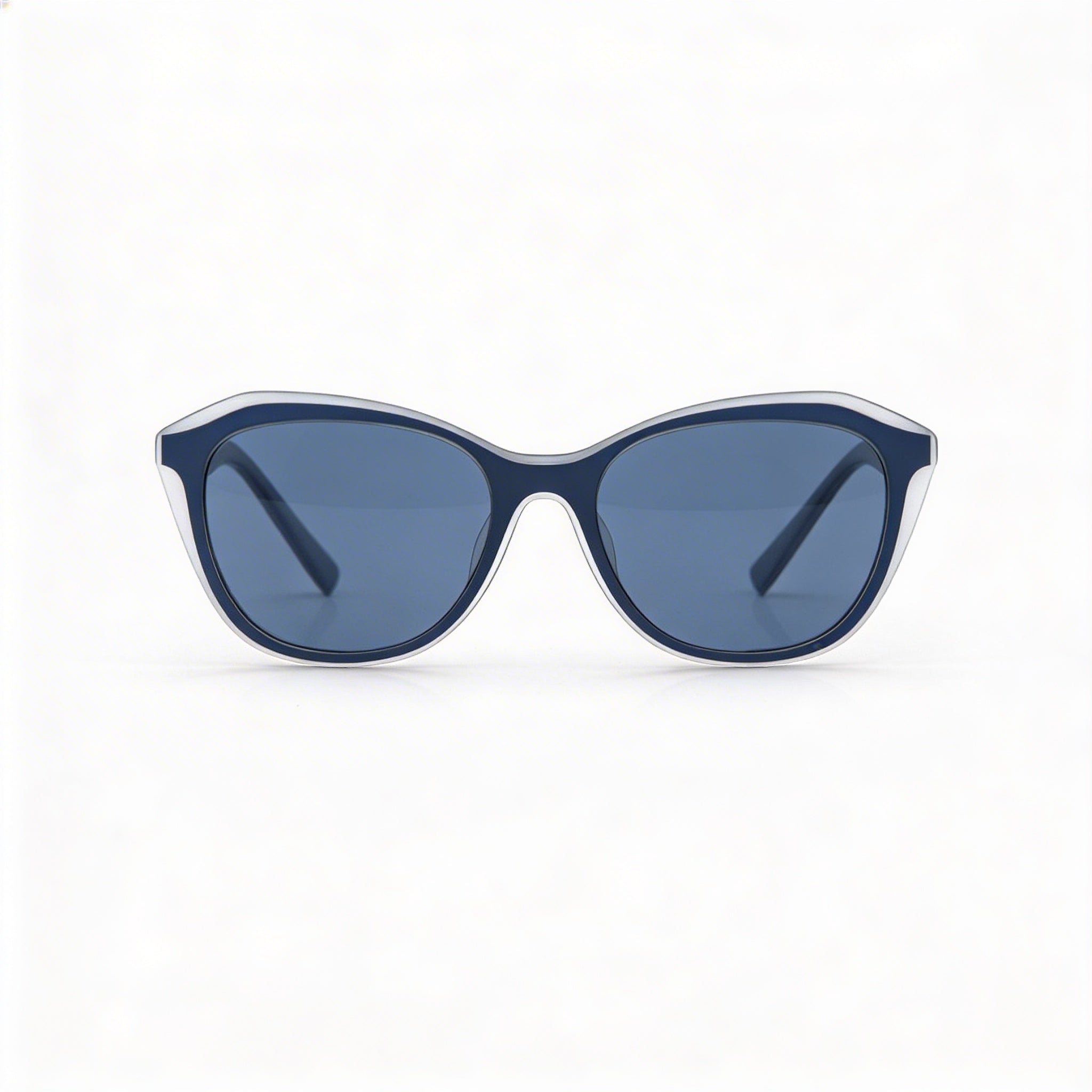 DKNY Women's Cateye Sunglasses, Blue Plastic Frame, Blue Acetate Lenses, UV Protection, 54mm, Photo 2