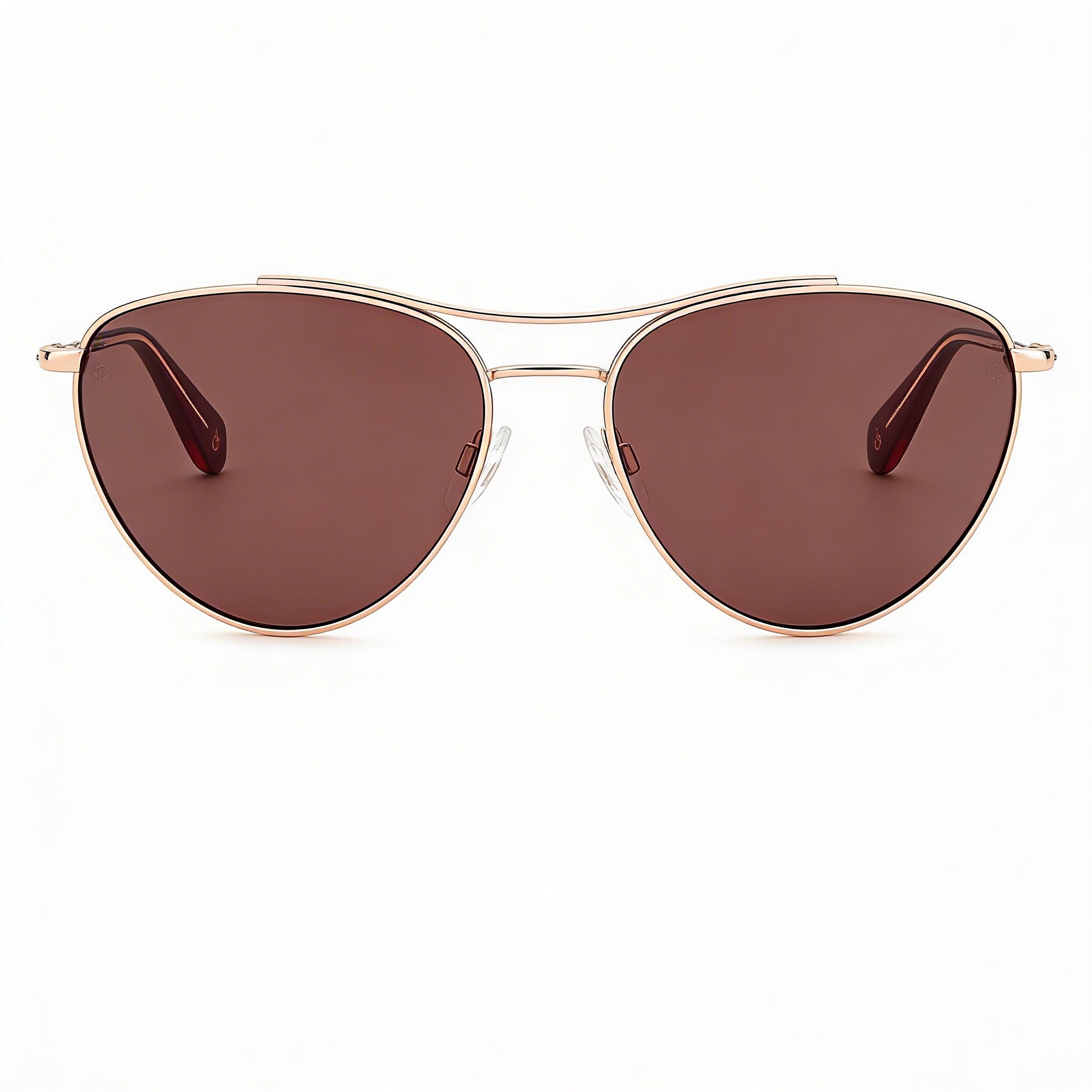 Rag & Bone Women's Modern Pilot Alloy Steel Frame Red Gold Polycarbonate UV 400 Sunglasses 58mm, Photo 3