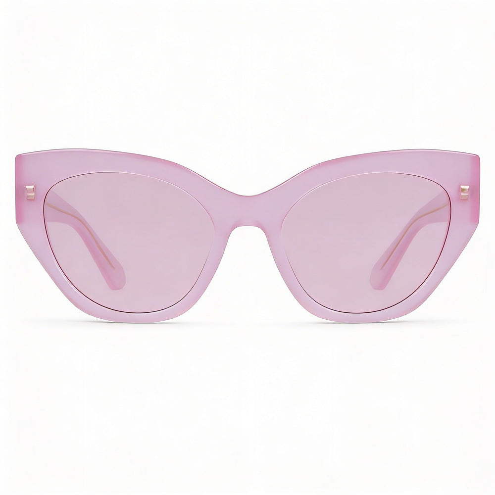 Ferragamo Sf1107s Unisex Multi-coloured Plastic Eyewear, Opaline Pink Non-Polarized UV Protection Lenses, 55mm
