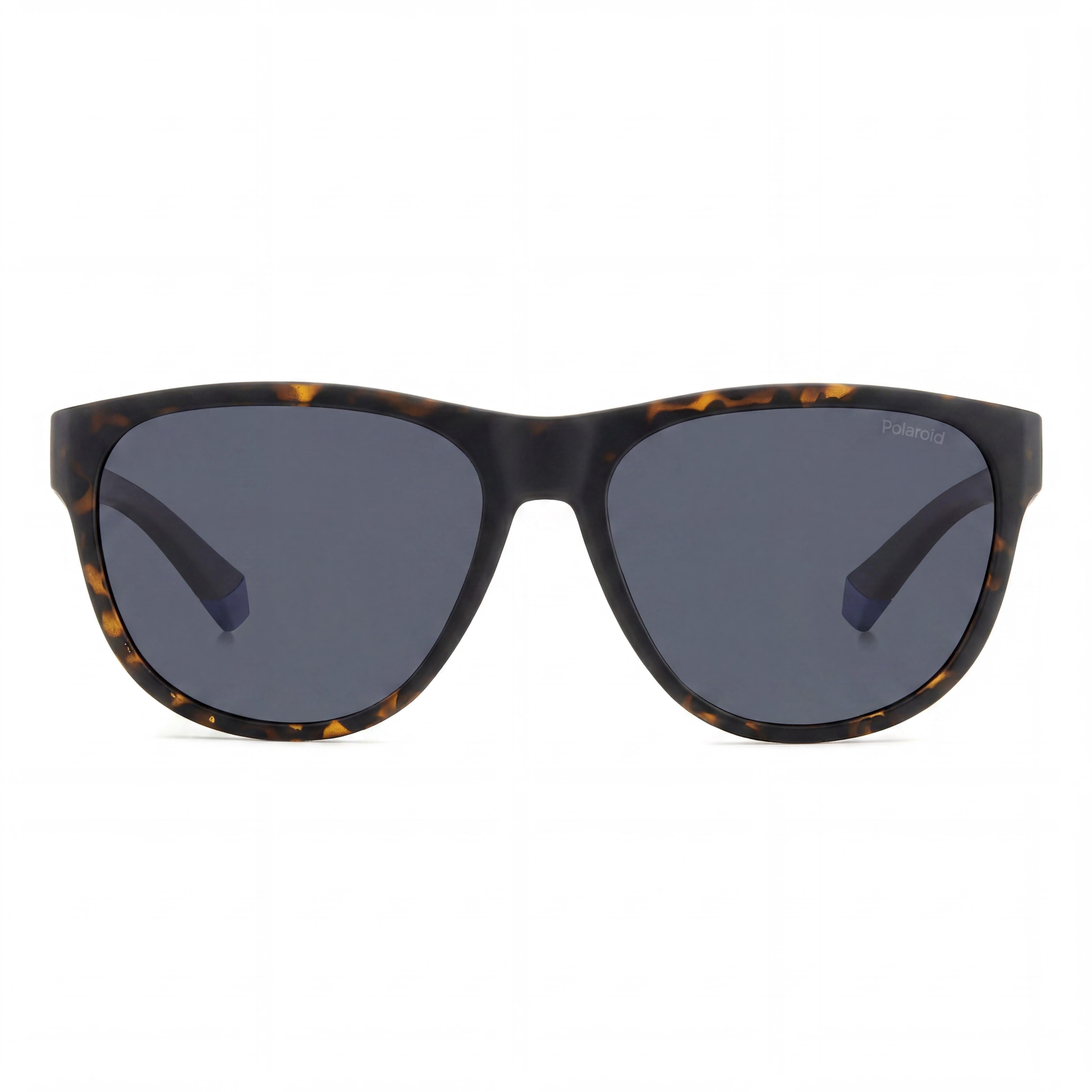 Polaroid Casual Unisex Sunglasses with Polarized UV Protection Lenses and Matte Brown Havana Polycarbonate Frame 56mm, Photo 2