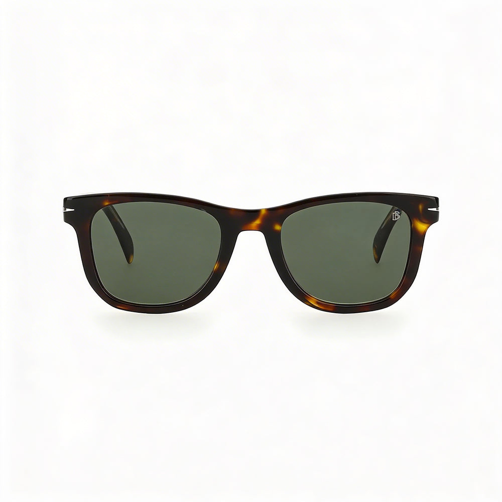 David Beckham db 1006 Unisex Square Full Rim Acetate Frame Dark Havana Non-Polarized Sunglasses 50mm