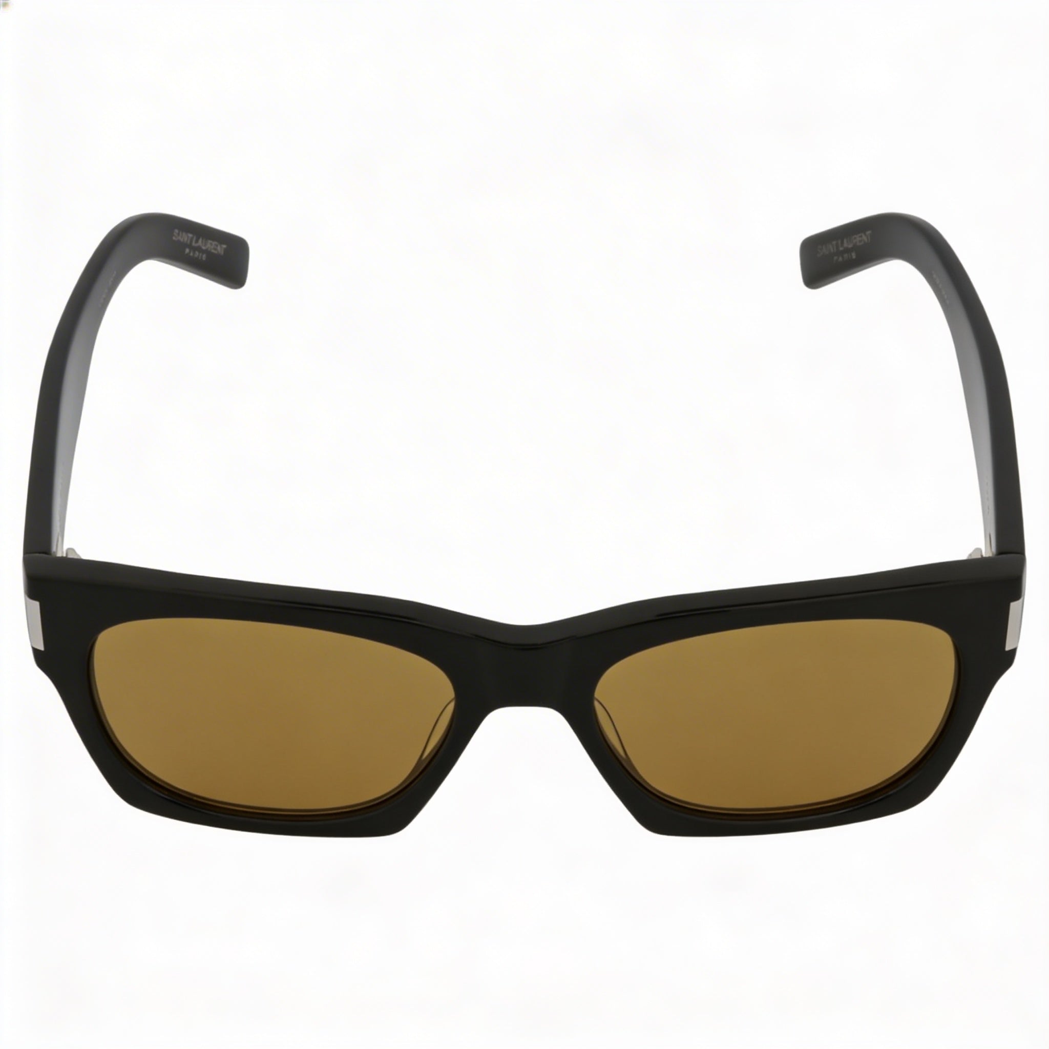 Yves Saint Laurent Square Rectangle Style Unisex Black Yellow Metal Frame UV Protected Sunglasses 54mm, Photo 2