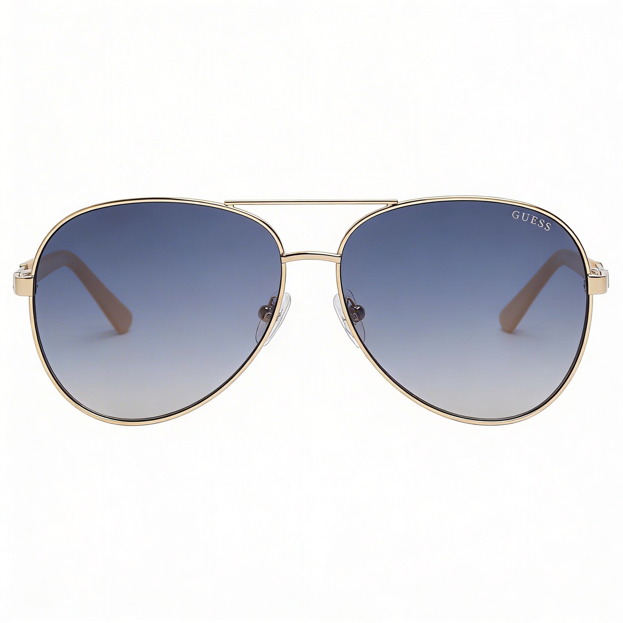 GUESS Gu00173 Rose Gold Metal Frame and Blue Lenses for Women Sunglasses 60-13-140mm, Photo 1