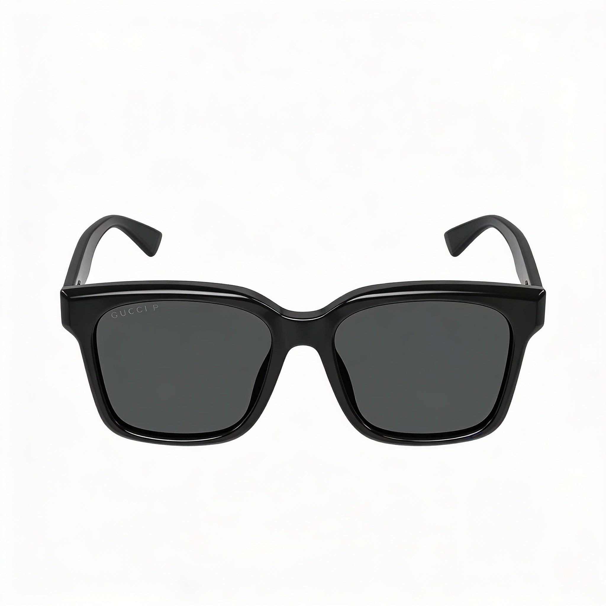 Gafas de sol Gucci: Estilo informal para hombre, acetato negro-gris, protección UV, 56 mm de ancho de lente, Photo 2