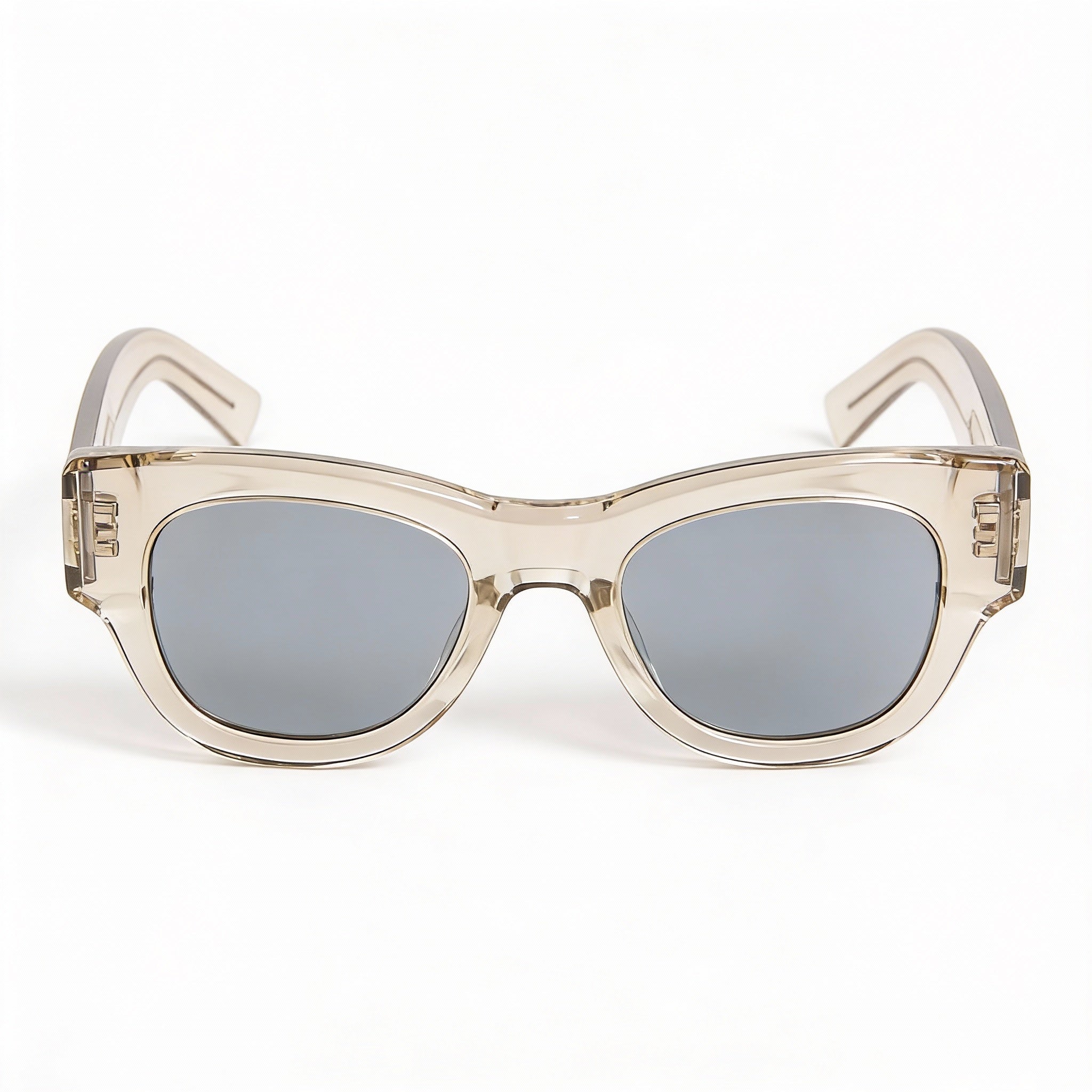 Yves Saint Laurent SL 573 Cat Eye Women's Beige Silver Plastic Frame UV Protection Sunglasses 49mm, Photo 2