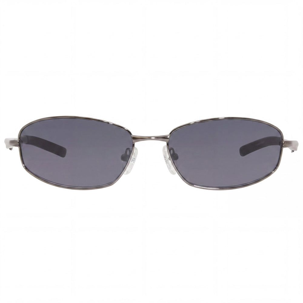 Gafas de sol Harley-Davidson clásicas para hombre, de metal, montura completa ovalada, negras y grises, lente gris, 59-16-120mm