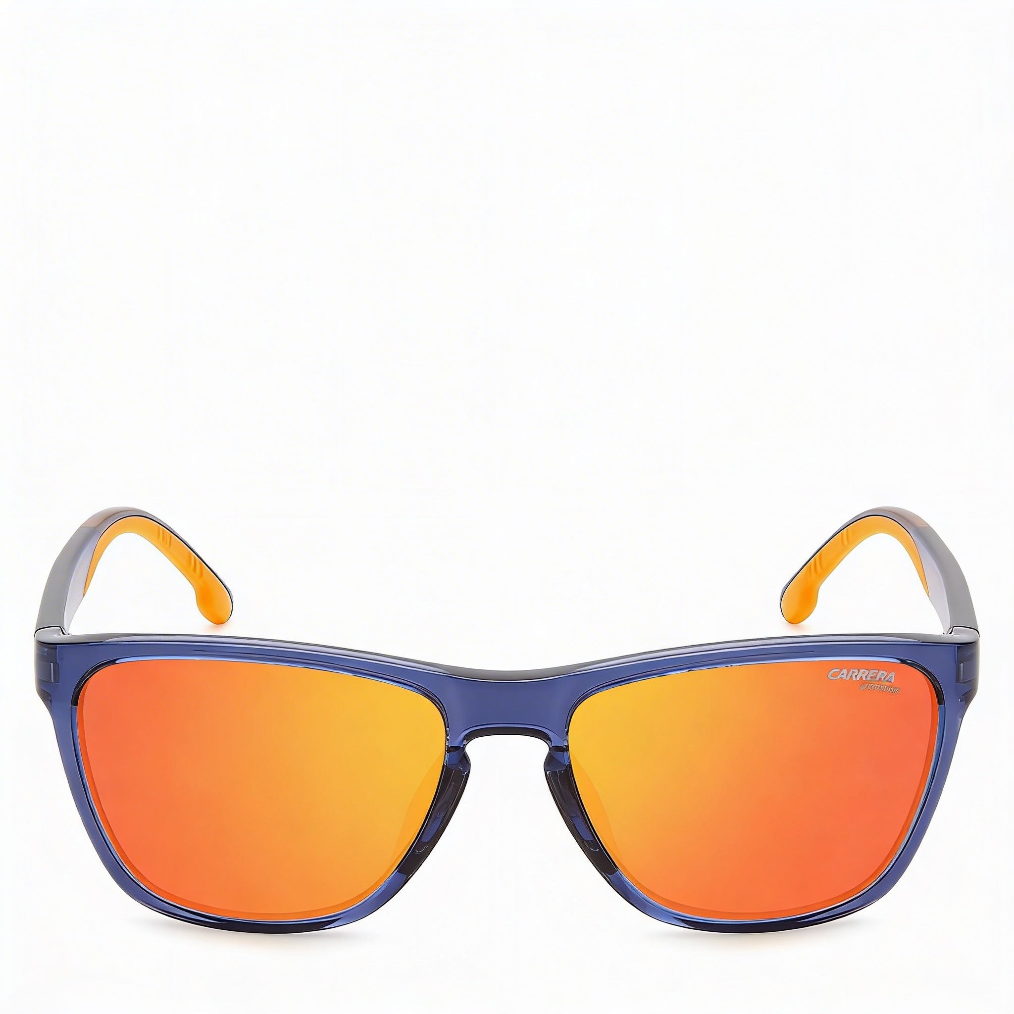 Carrera Classic Unisex Blue Orange Frame Blue Lens Injection Propionate Sunglasses UV Protection 56mm, Photo 1