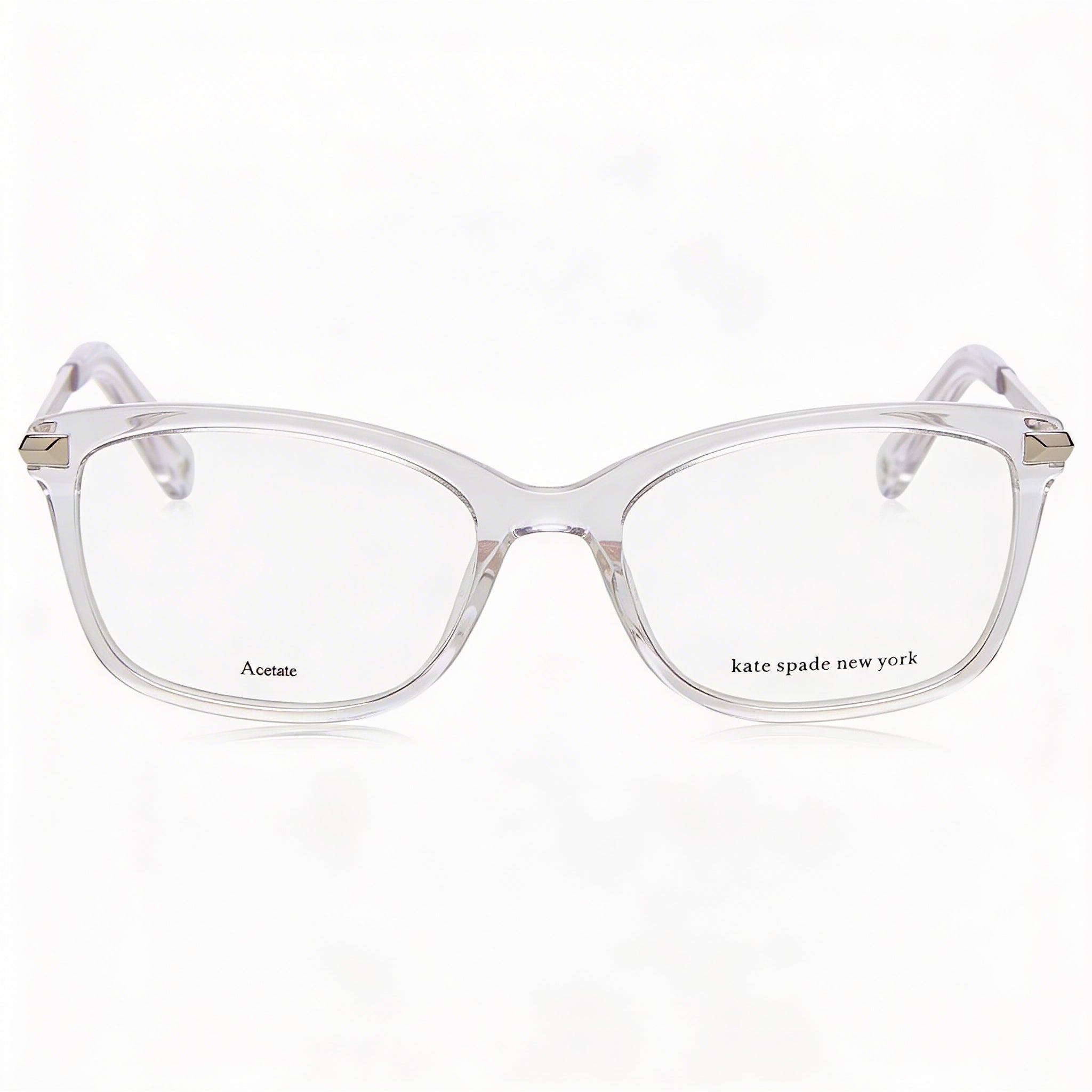 kate spade new york Vicenza Gafas Cuadradas de Montura Completa de Acetato Transparente con Lentes de Cristal de 48 mm para Mujer, Photo 2