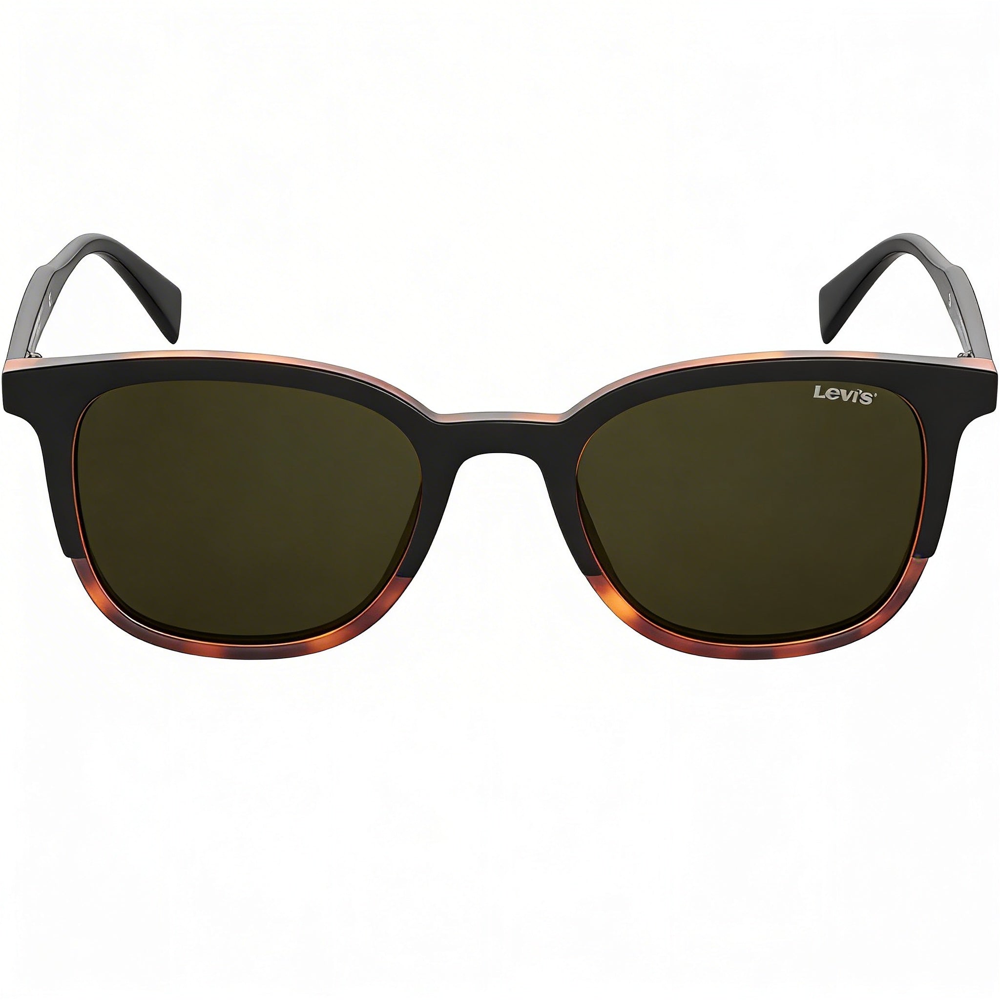 LEVI'S Modern Men's Black Havana Eco Polyamide Frame UV Protection Non-Polarized Sunglasses 52-20-145mm, Photo 2