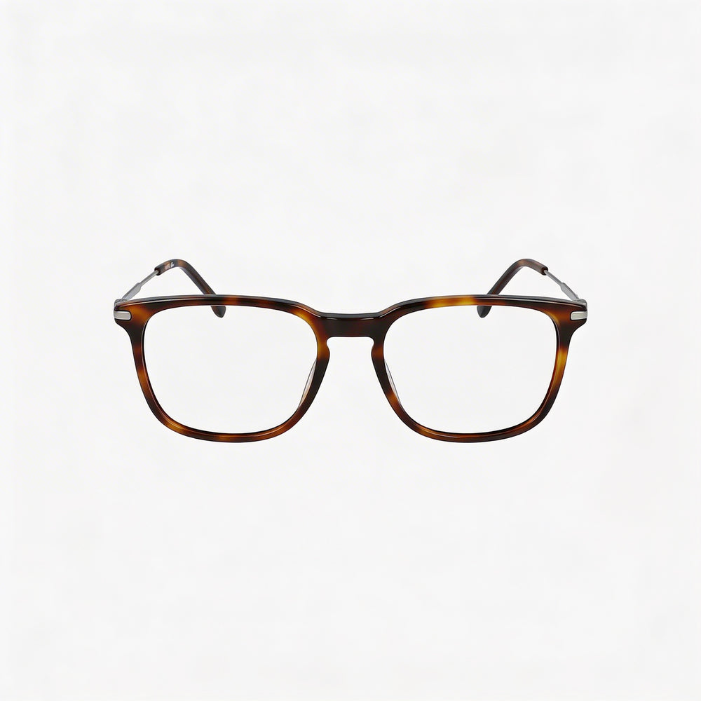 Lacoste Modern Unisex Havana Acetate Frame Polycarbonate Lens UV Protected Sunglasses 54mm