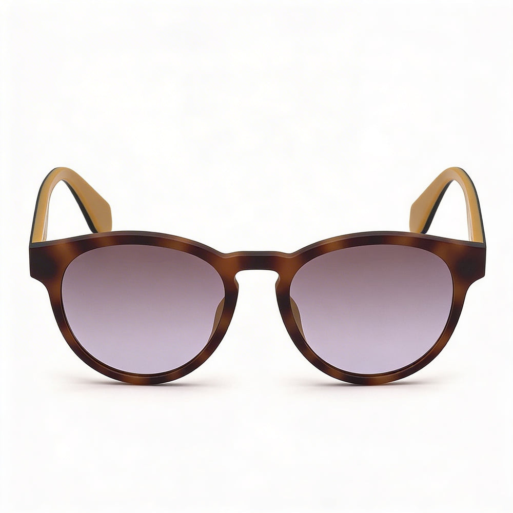 Gafas de sol adidas Originals Urban para hombre, redondas, de plástico marrón espejado, con protección UV y sin polarizar, de 52 mm