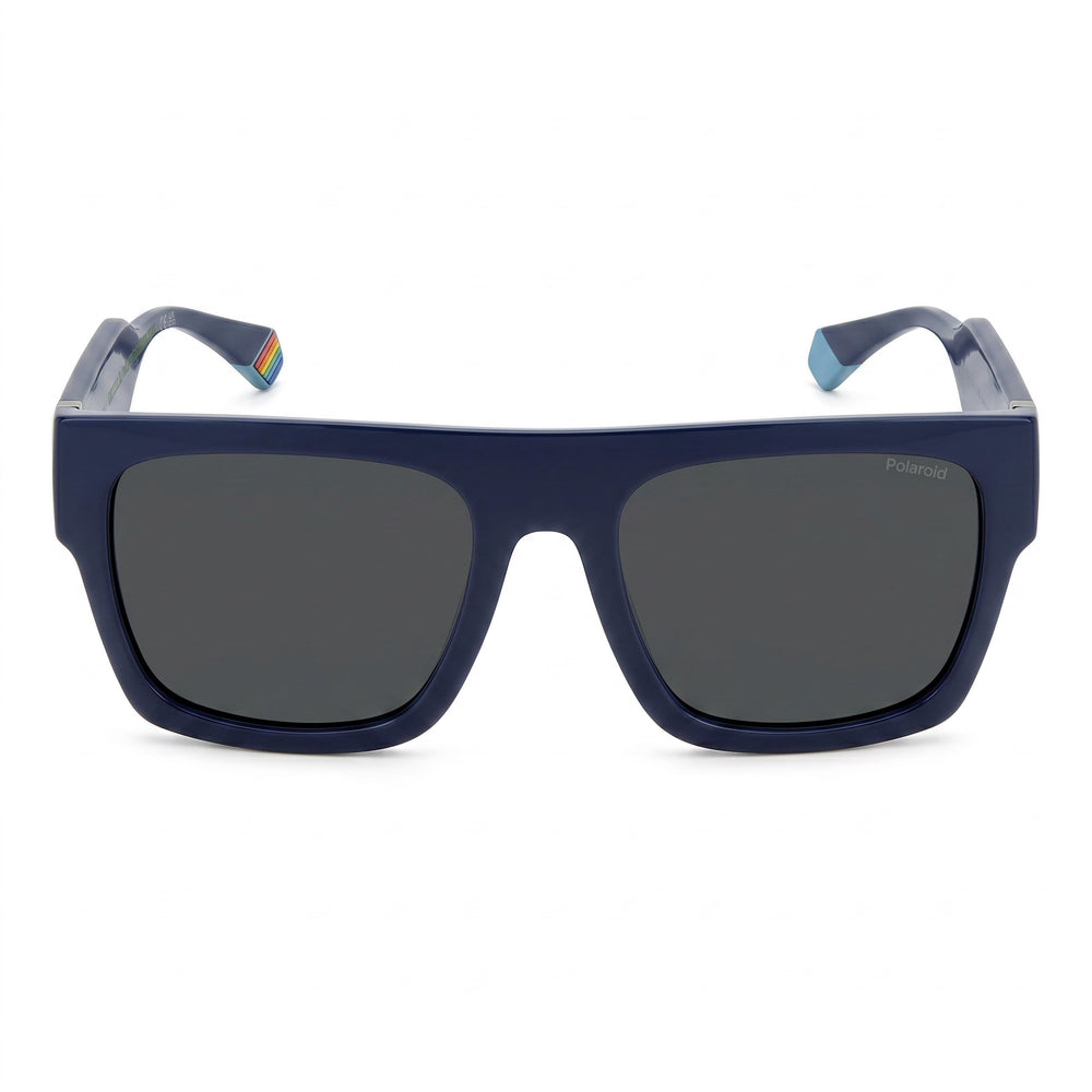 Polaroid Modern Women's Blue Polycarbonate Frame Polarized Grey Lenses 100% UV Protection Eyewear 54mm
