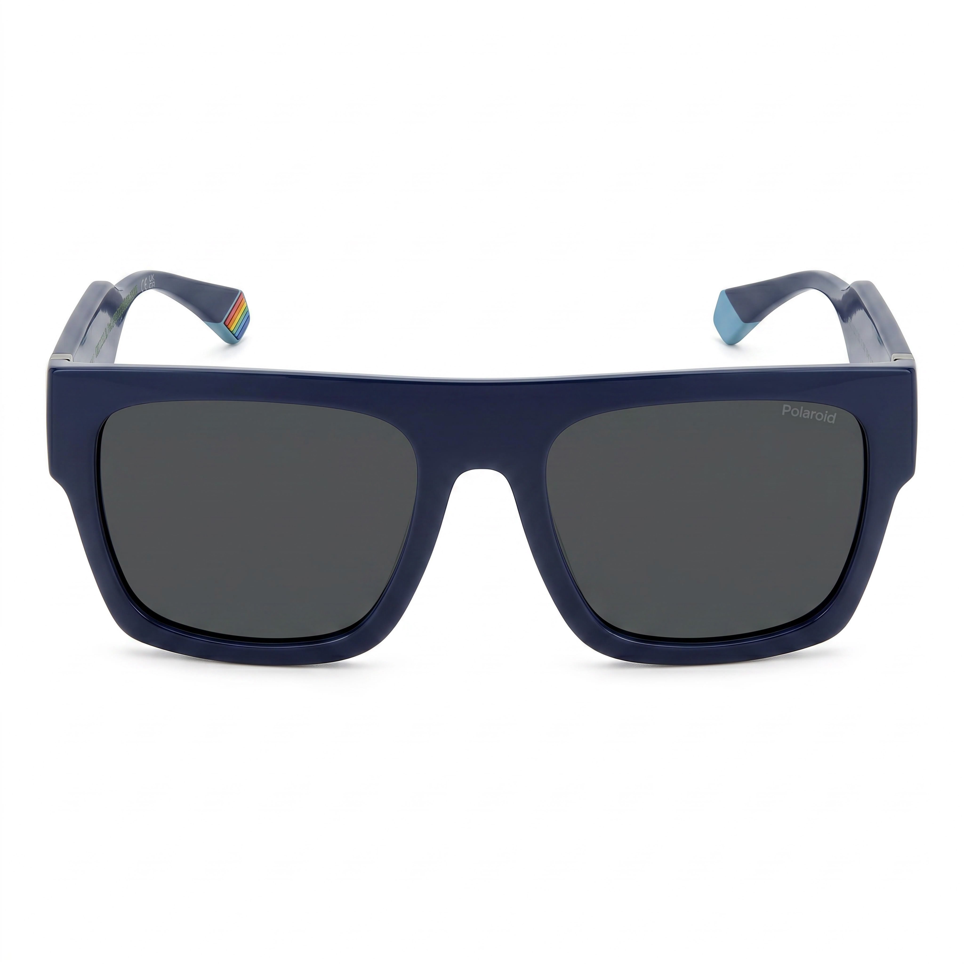 Polaroid Modern Women's Blue Polycarbonate Frame Polarized Grey Lenses 100% UV Protection Eyewear 54mm, Photo 2