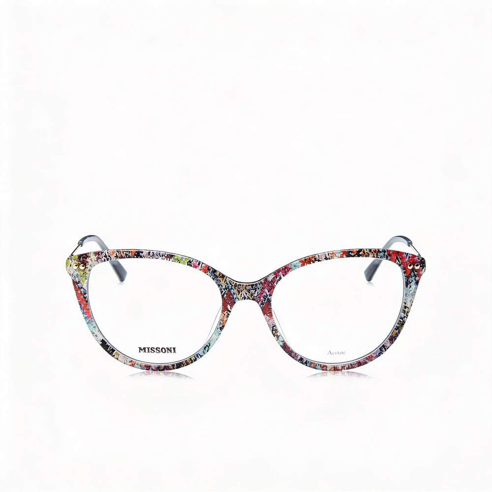 Gafas de sol Missoni Modern para mujer con montura de acetato, acabado multicolor estampado y lentes de policarbonato, 54 mm