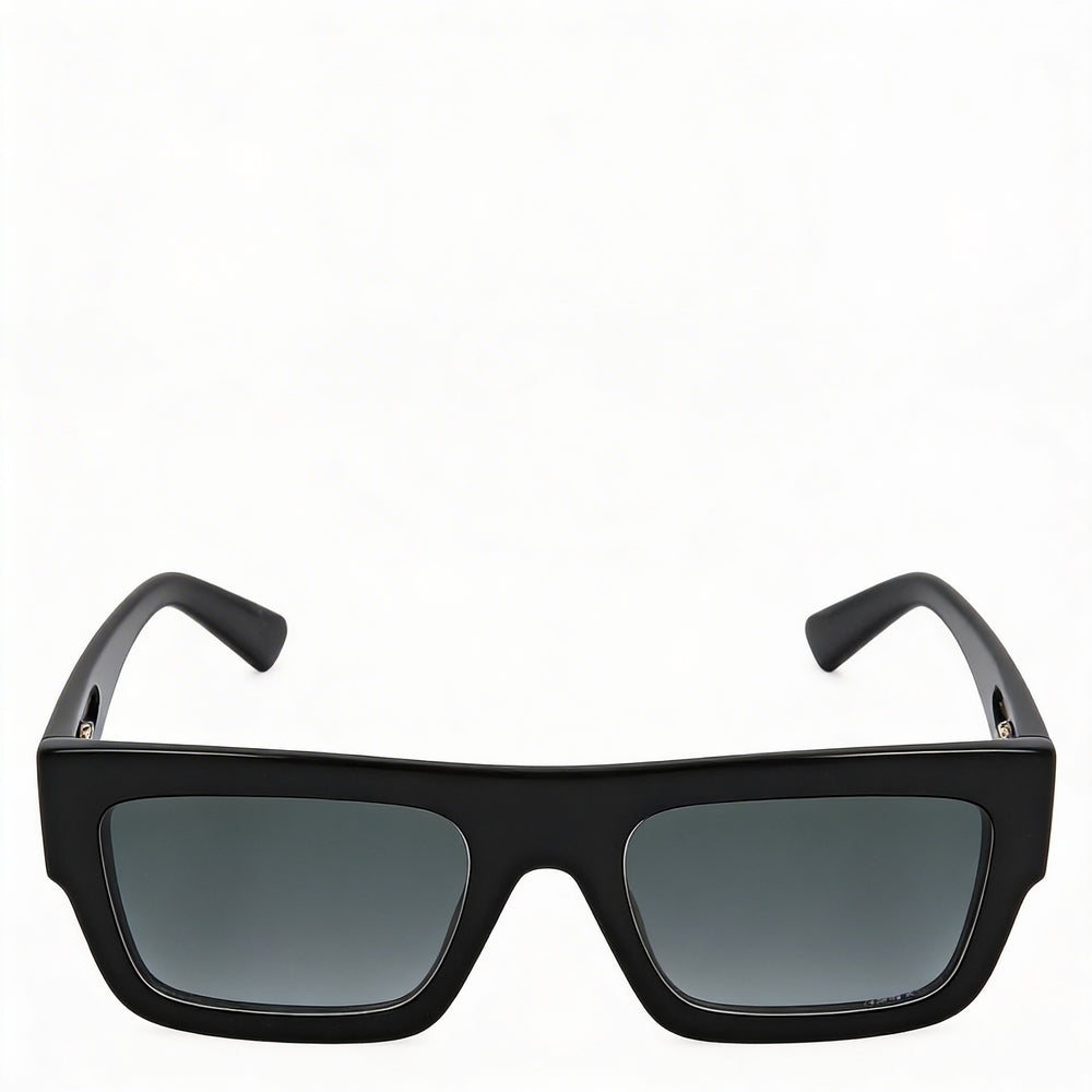 Missoni Classic Women's Dark Grey Shaded Black Acetate Frame Sunglasses with Dark Grey Shaded Lenses, UV Protection, 53mm