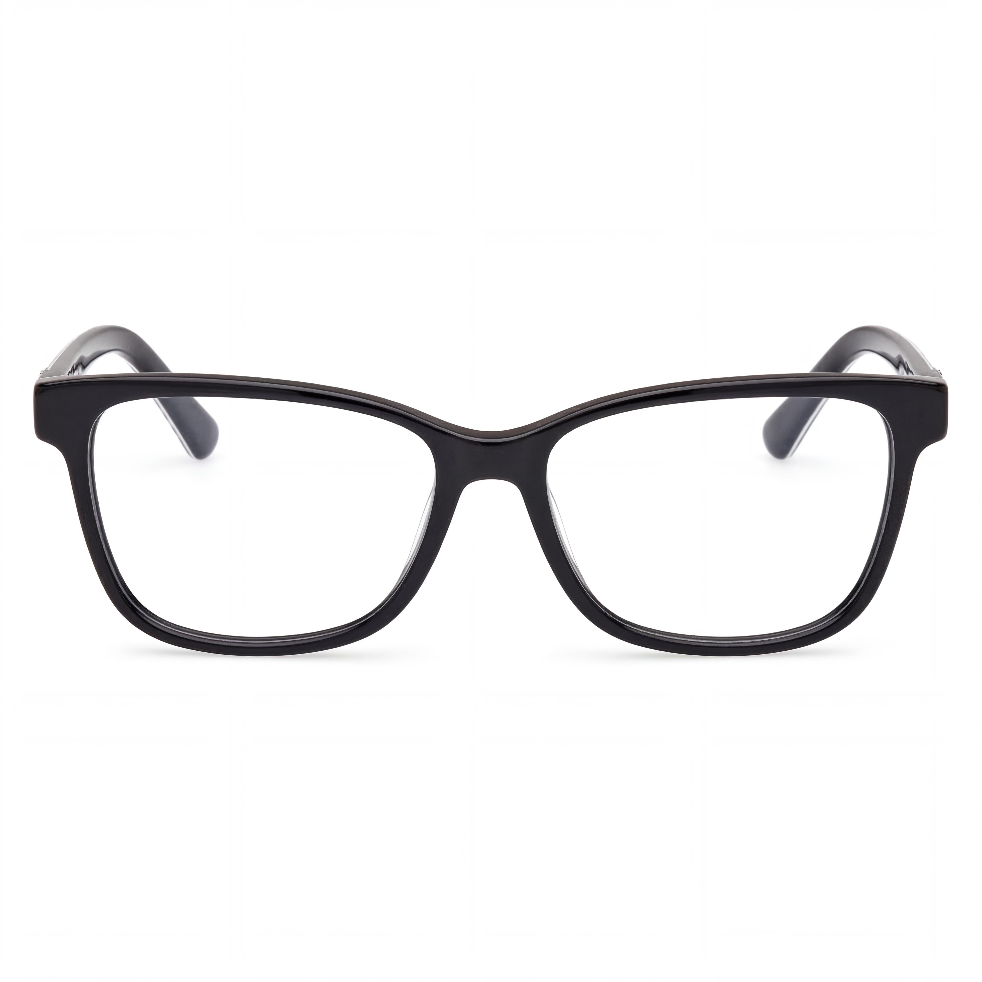Gafas GUESS Gu2943 de mujer con montura de plástico y lentes de policarbonato en monocolor animal negro brillante 52 mm, Photo 2