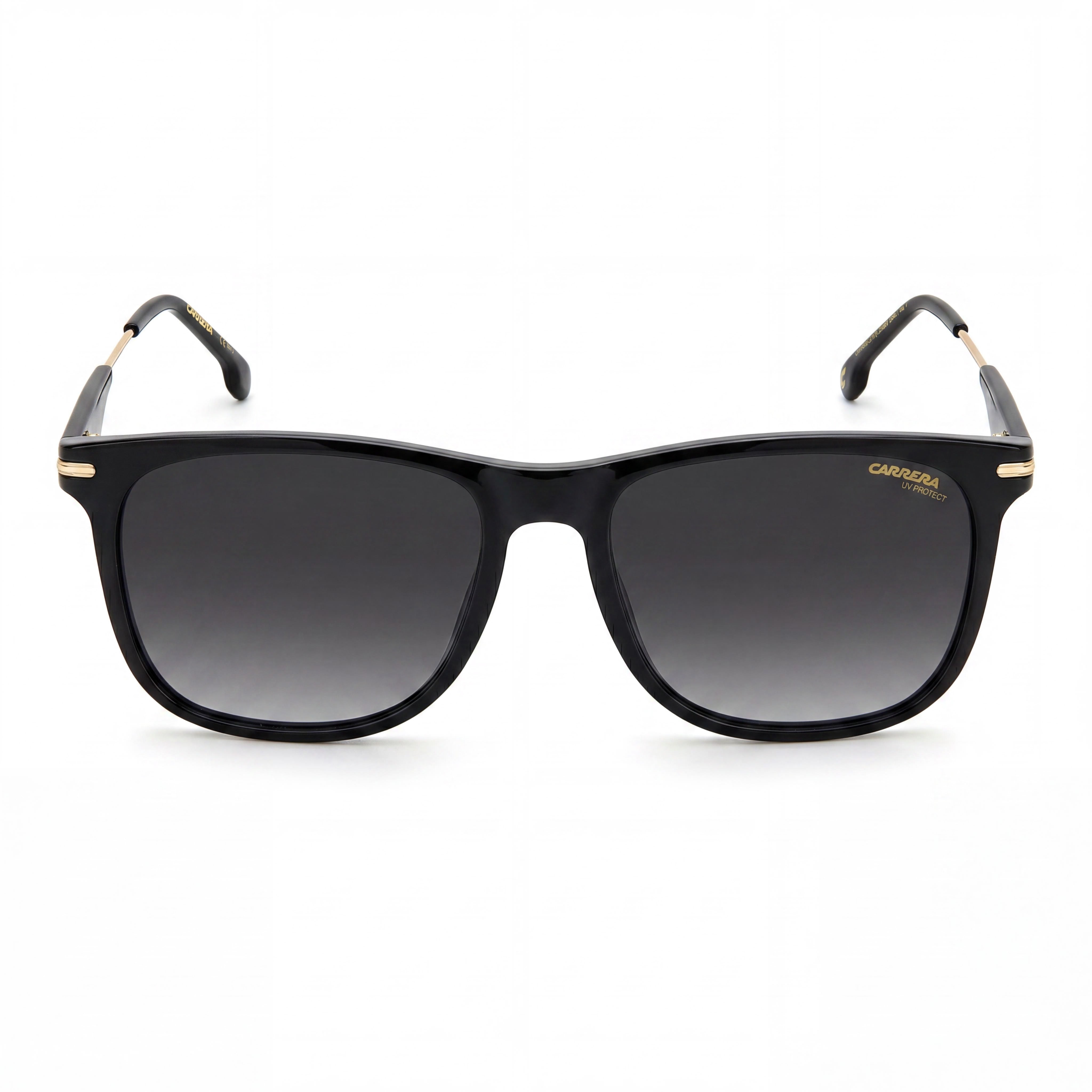 Gafas de sol unisex Carrera 276/S, color negro, gris oscuro sombreado, poliamida, con protección UV, color negro dorado, gris sombreado, 55 mm, Photo 2
