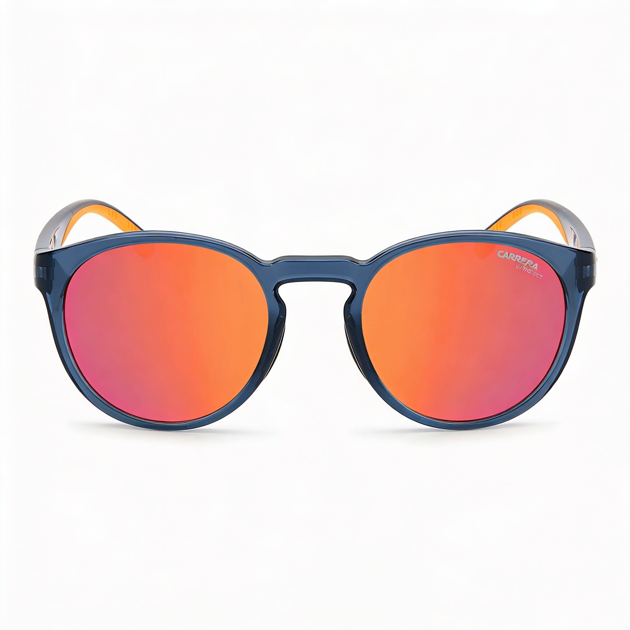 Carrera 8056/S Men's Blue Frame Mirror Fire Red Polycarbonate Non-Polarized Lenses UV Protected 51mm Sunglasses, Photo 2