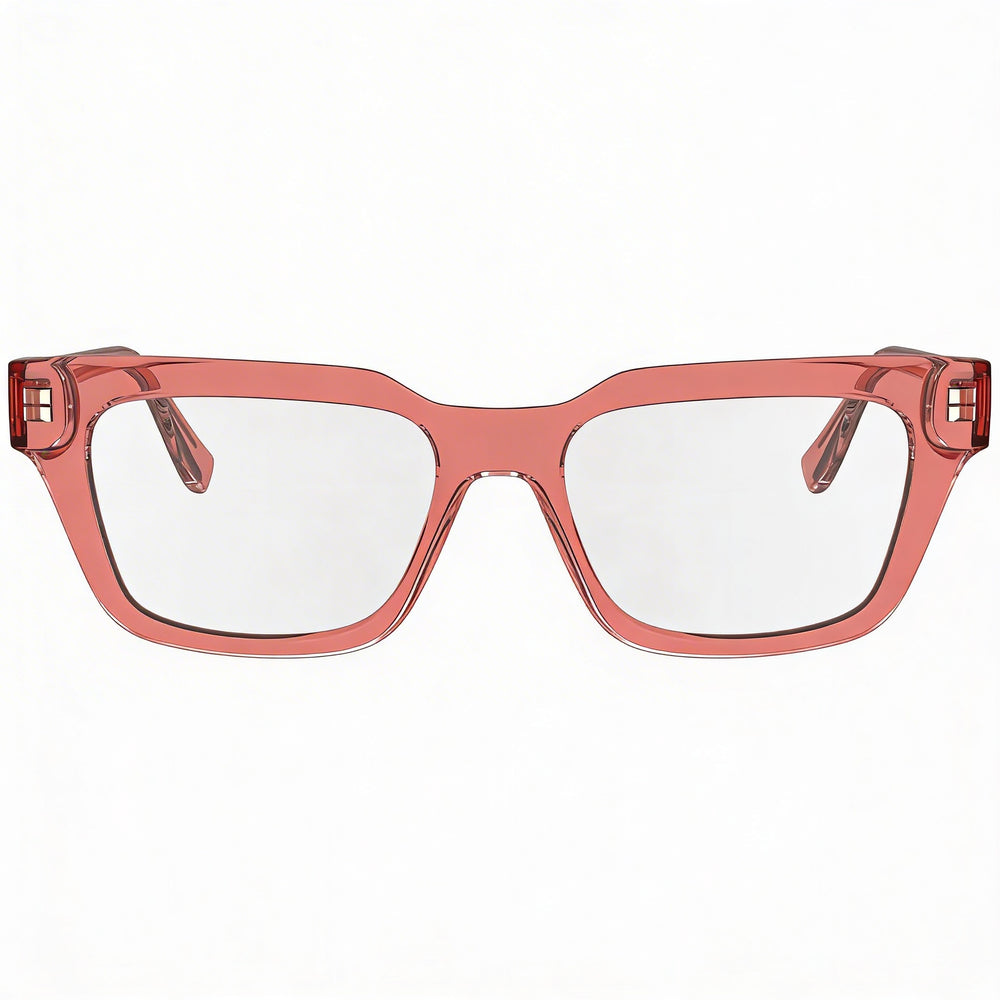KARL LAGERFELD KL6152 Gafas de Estilo Moderno para Mujer con Montura de Plástico Inyectado Rosa y Cristales Rosas a Juego 52mm