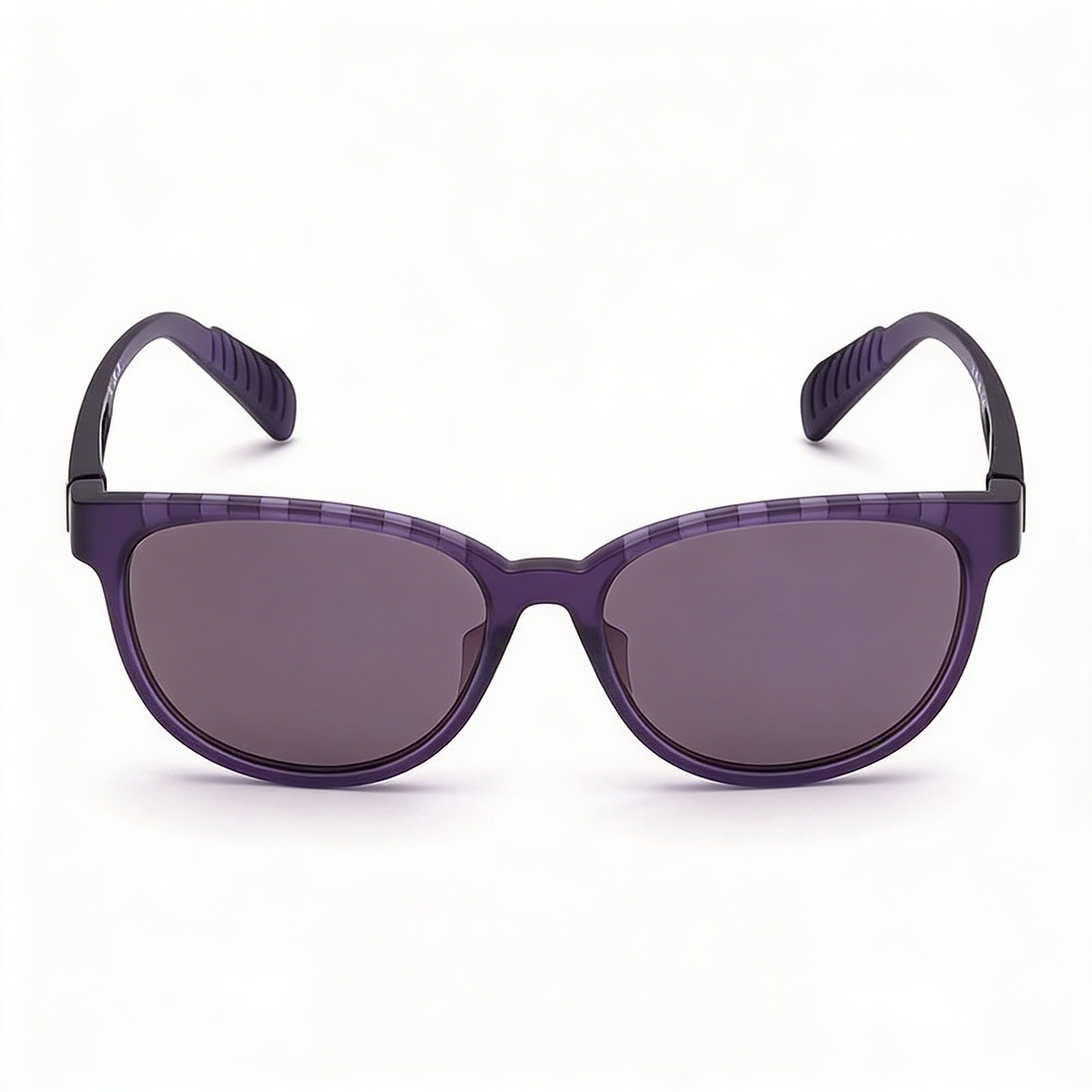 Gafas de sol Adidas Sp0021 para mujer con montura de plástico violeta mate y lentes de plástico violeta de 55 mm, Photo 2