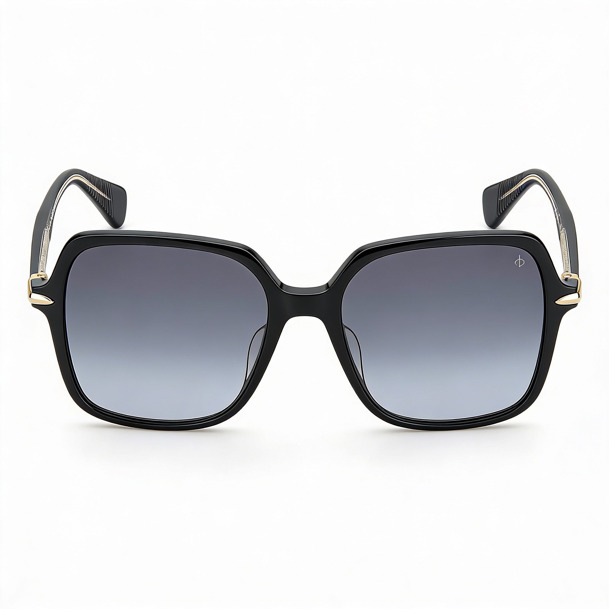 Gafas de sol Rag & Bone para mujer, estilo casual, de acetato negro, cuadradas, adaptables a la luz, en gris oscuro degradado, con protección UV, 55 mm, Photo 2