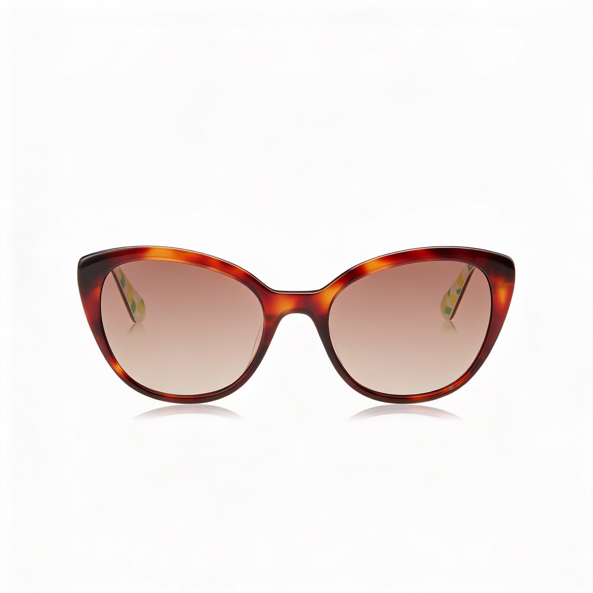 Kate Spade New York Casual Women's Havana Pattern Beige Brown Acetate Frame UV Protected Sunglasses 55mm, Photo 2