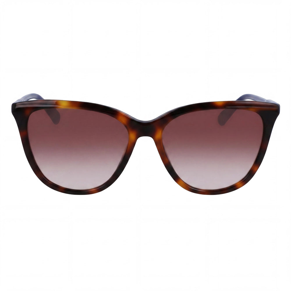 Gafas de Sol Unisex Longchamp Modern LO718S con Montura de Acetato Havana y Lentes de Policarbonato, Talla 56-16-140