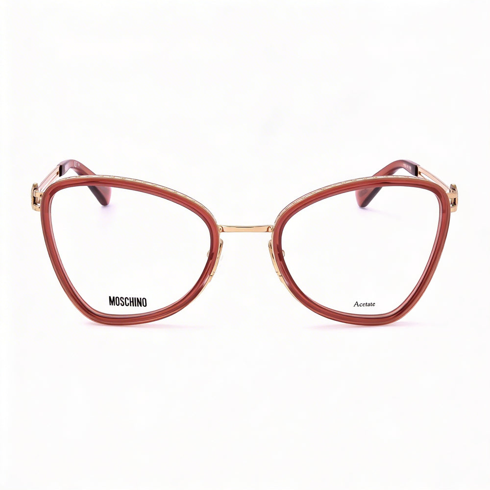 Gafas de sol clásicas vintage Moschino Mos584 para mujer en color burdeos con lentes de policarbonato de 52 mm
